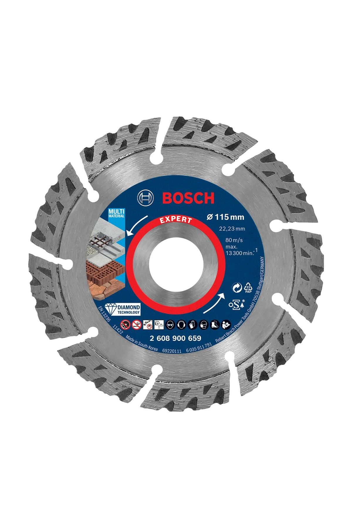 Bosch EXPERT MultiMaterial Elmas Kesme Diski 115 x 22,23 x 2,2 x 12 mm