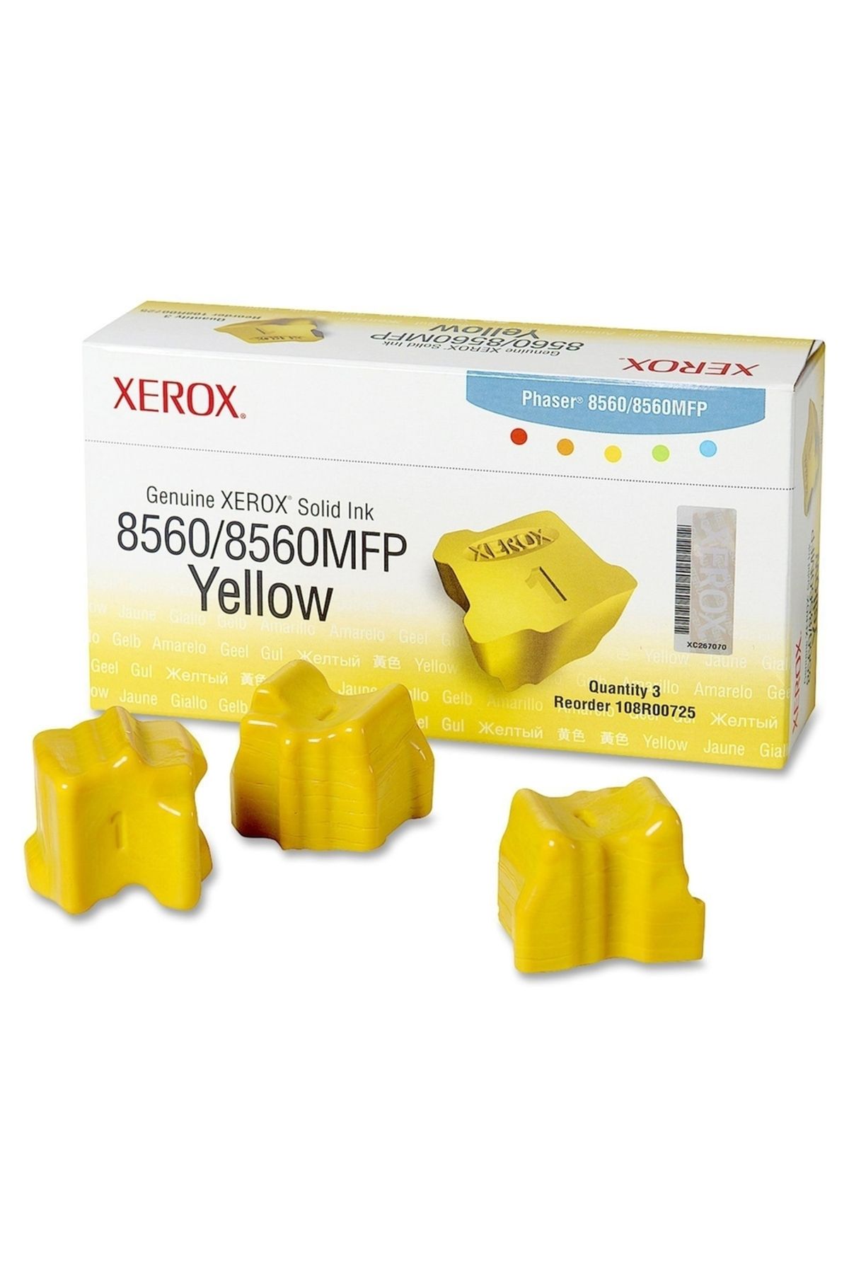 Xerox HPZR Xerox Phaser 8560-108R00725 Sarı Kartuş