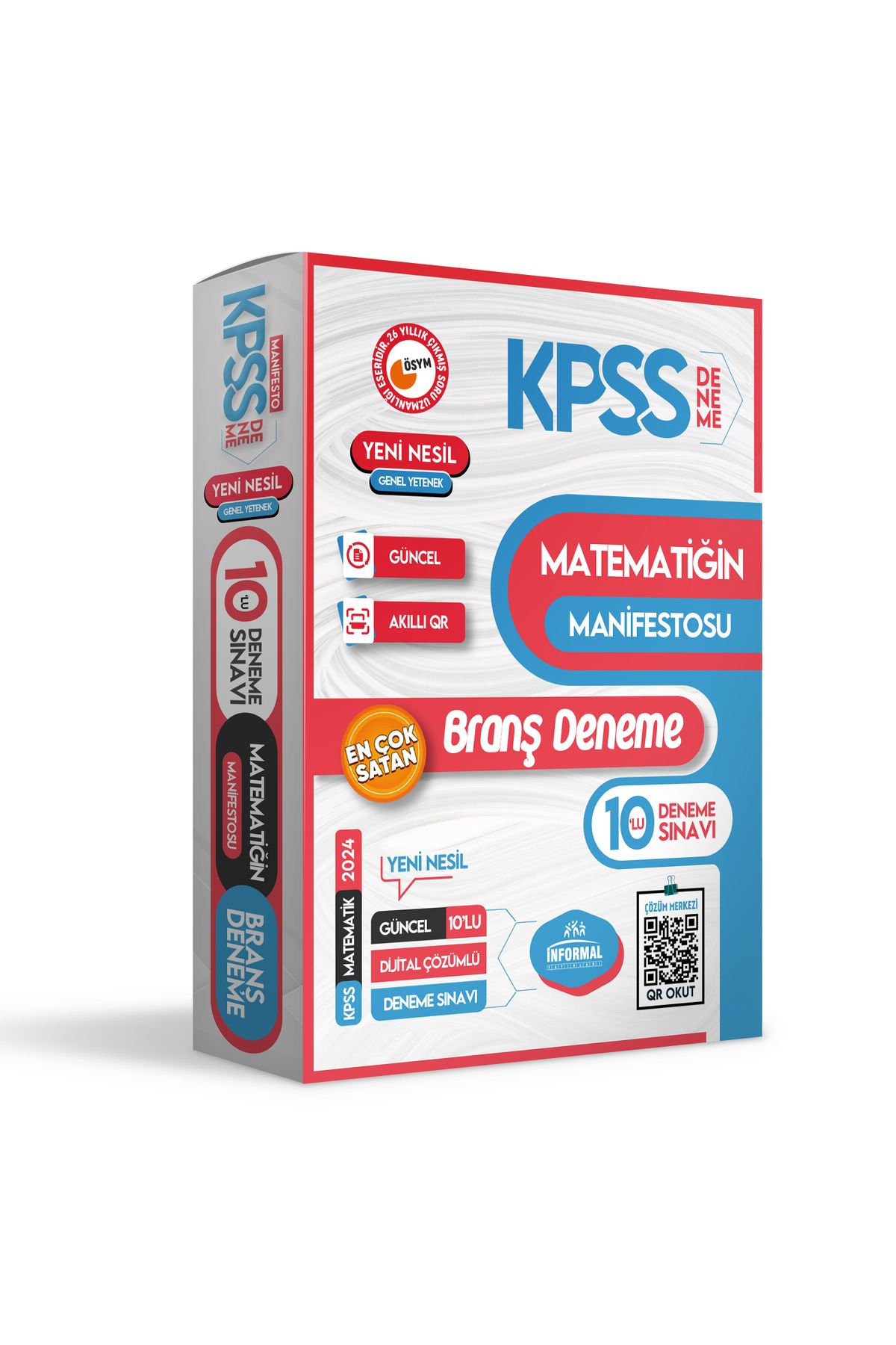 İnformal Yayınları 2024 Kpss Matematiğin Manifestosu 10lu dijital Çözümlü Branş Deneme
