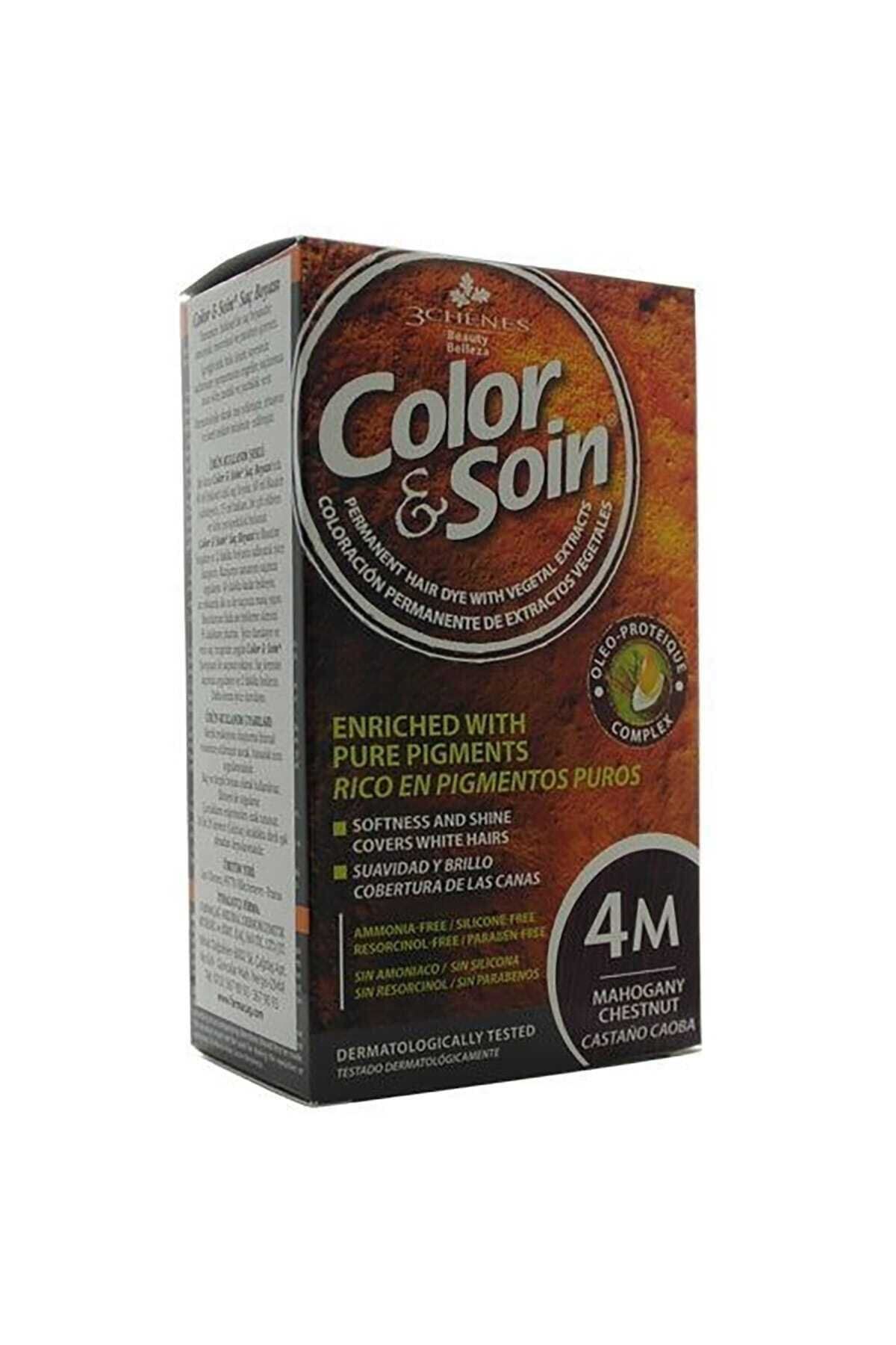 Color Soin Organik Saç Boyası 4M Maun Kestanesi -Mahogany Chestnut 3525727539383