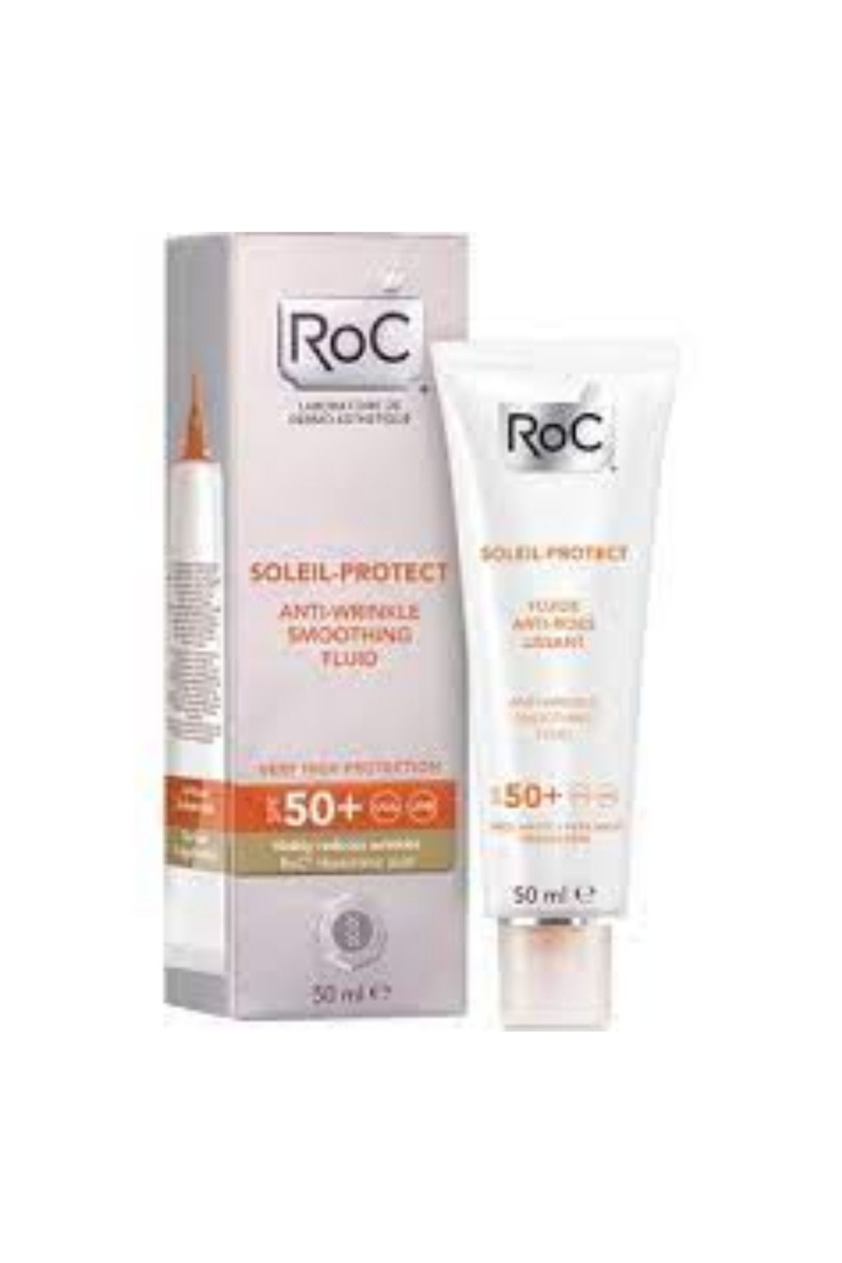 Roc Soleil Protect Anti Wrinkle Fluid Spf 50 50 ml Güneş Kremi (KIRIŞIK KARŞITI)