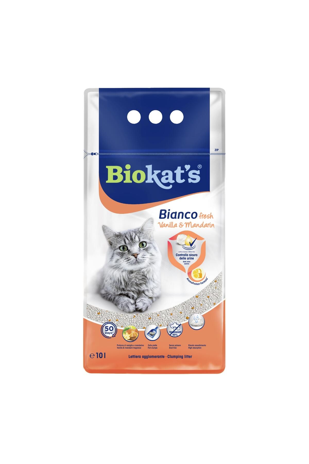 Biokat's Biokat's Kedi Kumu Bianco Vanilya&Mandalina 10 Lt