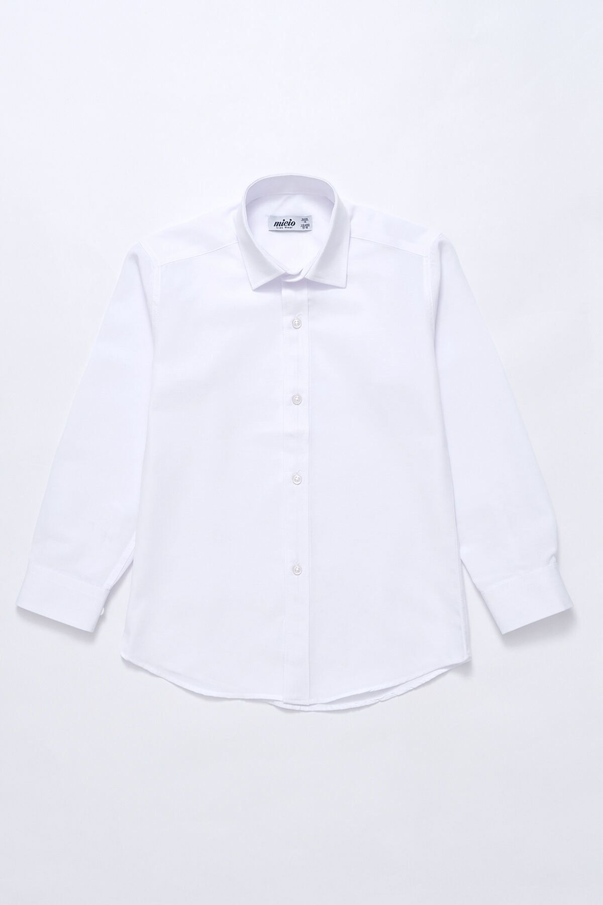 Micio Erkek Çocuk Klasik Beyaz Gömlek