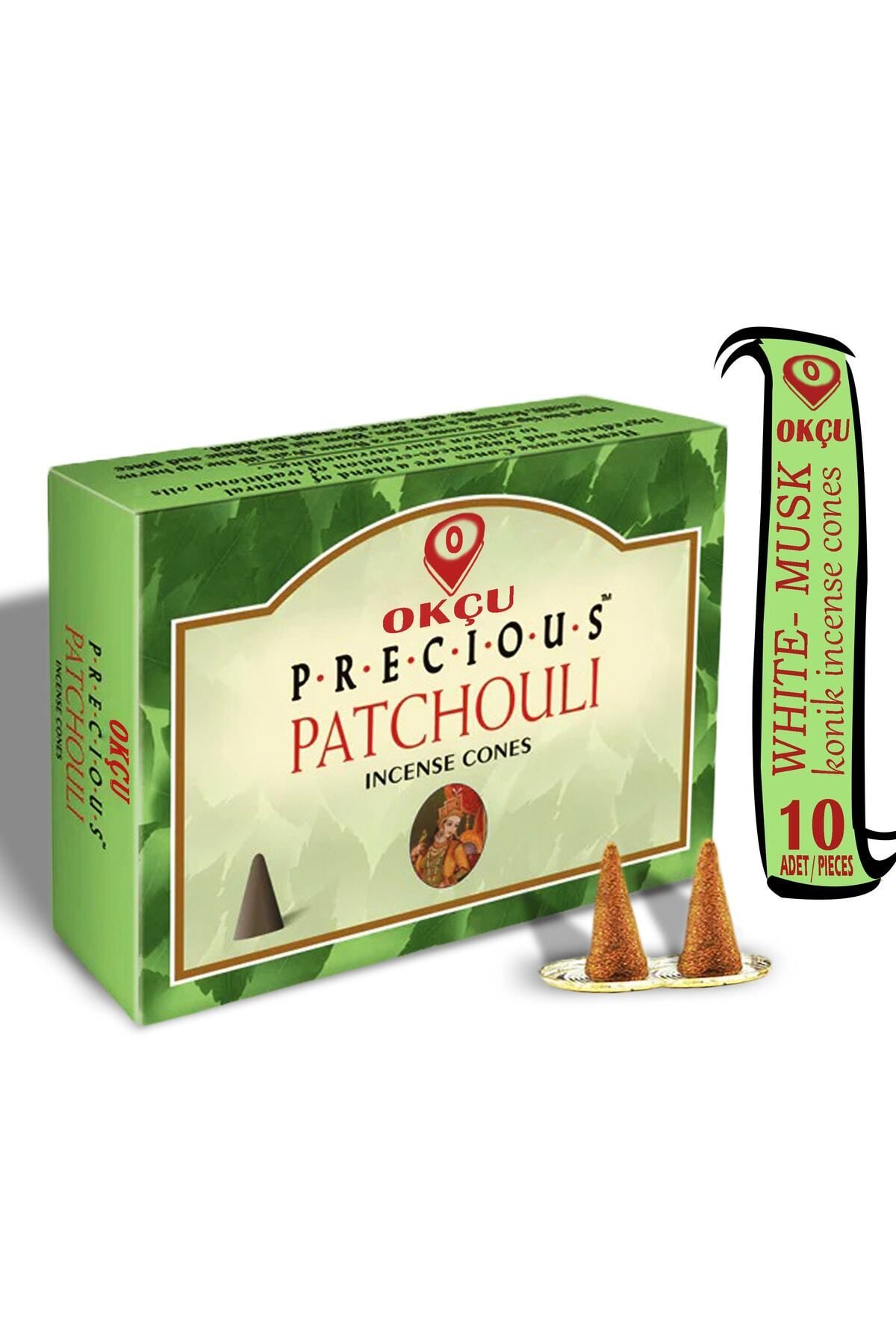 Okçu Hem Patchouli Konik Tütsü 10 Adet / Pieces ( Geri Akışlı Değildir )