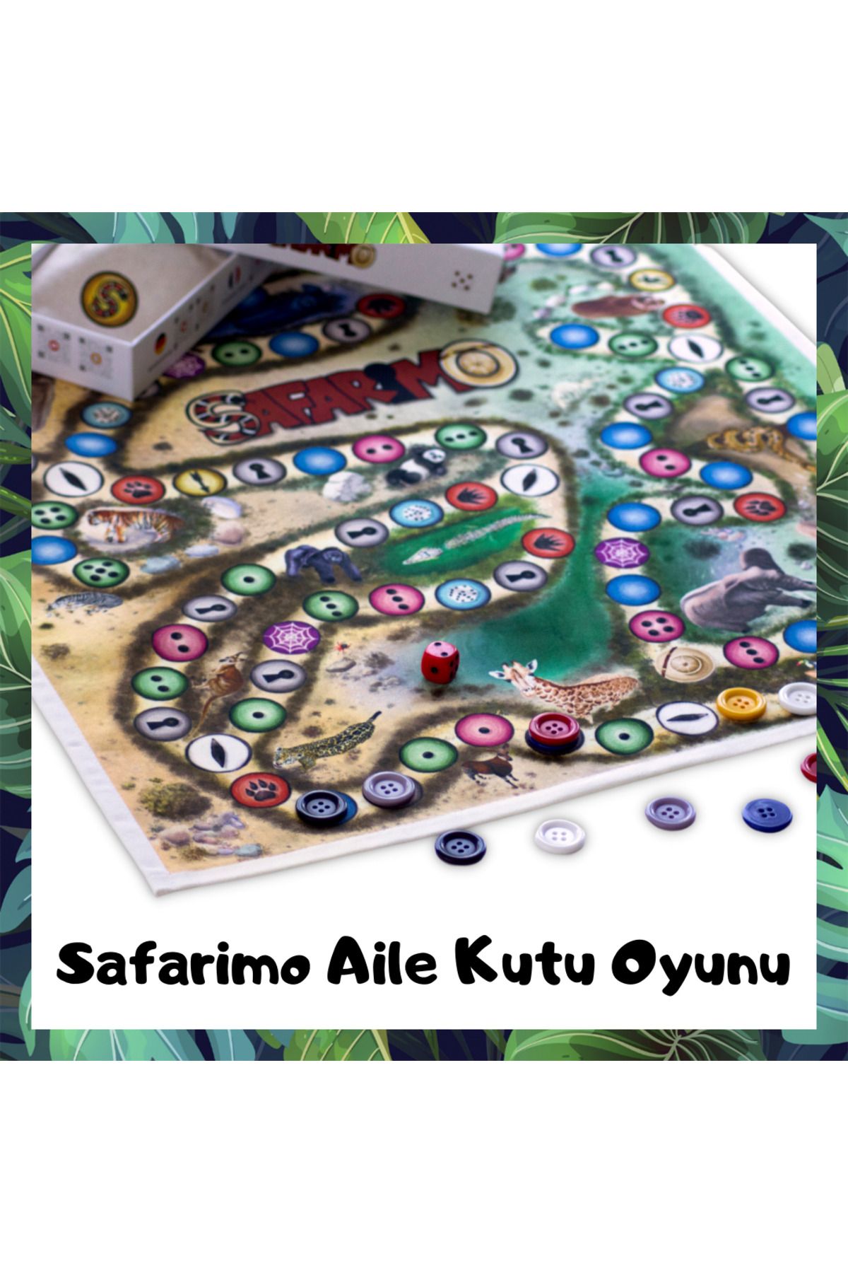 HomedU Safarimo Kutu Oyunu, Çocuk Ve Aile, Eğlenceli Eğitici Etkinlik, Strateji Ve Zeka Geliştirici Oyun