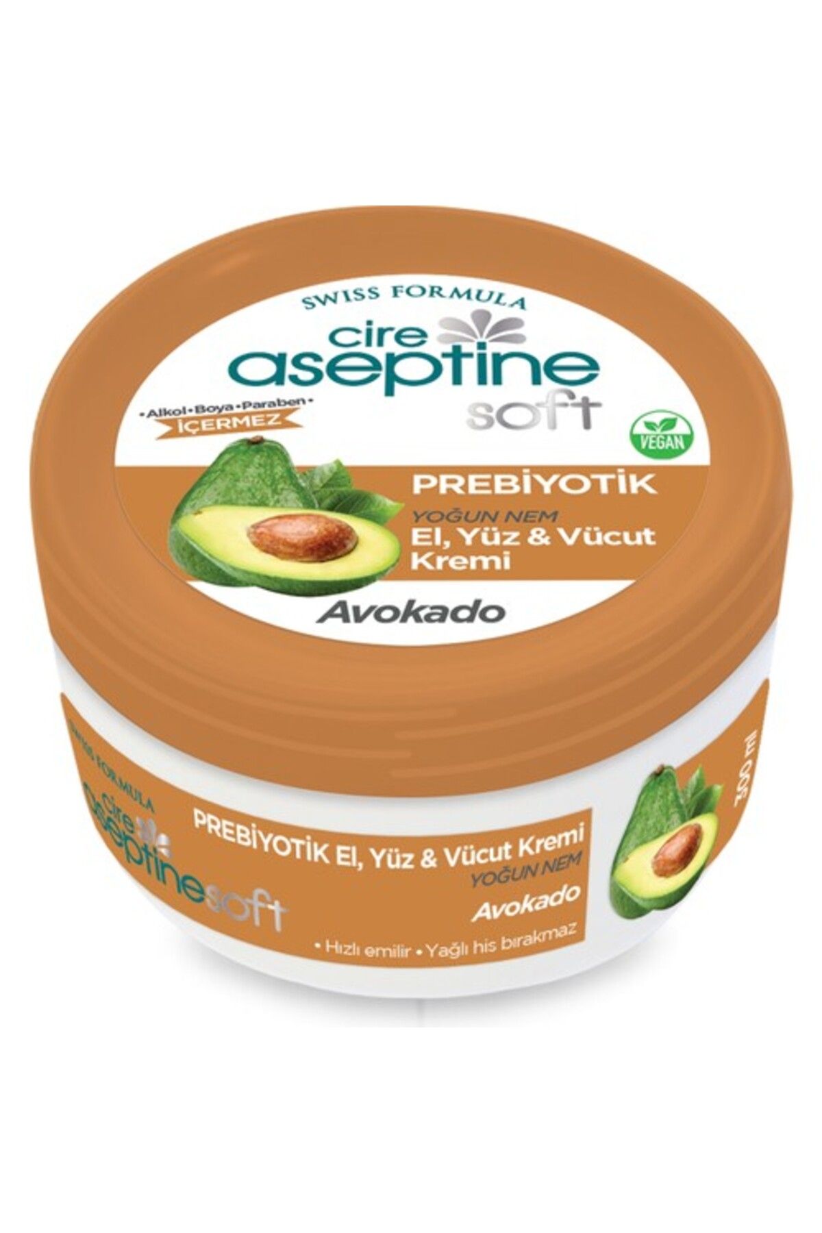 Cire Aseptine Soft Avokado Prebiyotik Nemlendirici Bakım Kremi 300 ml