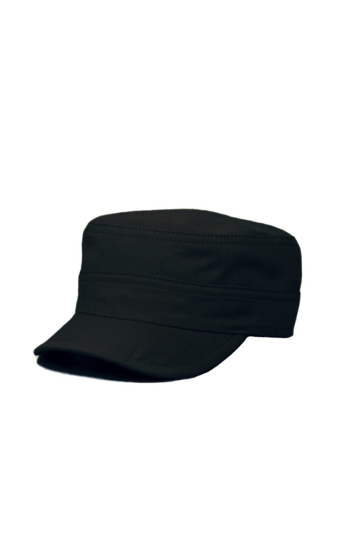 ERASTORE Siyah Castro Askeri Model Cap Şapka