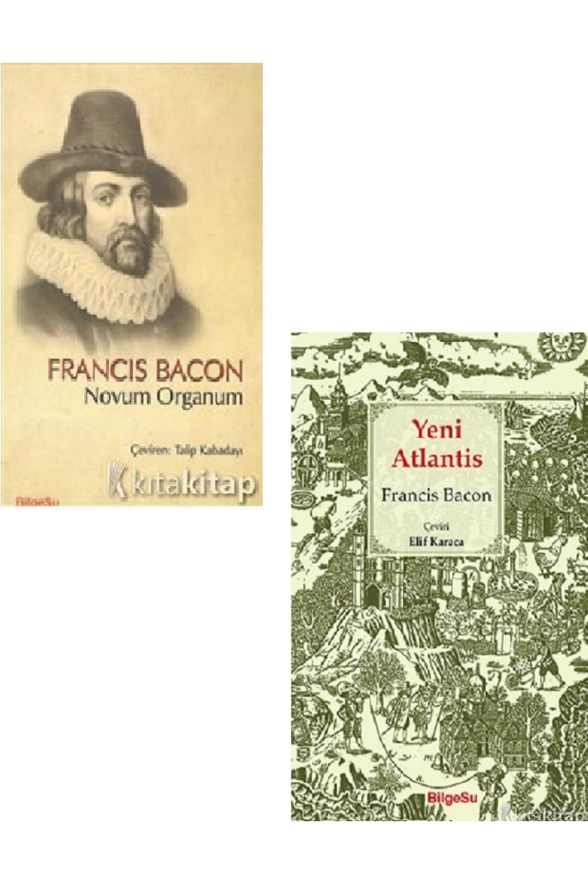 Kronik Kitap Novum Organum - Yeni Atlantis - Francis Bacon 2 KİTAP SET