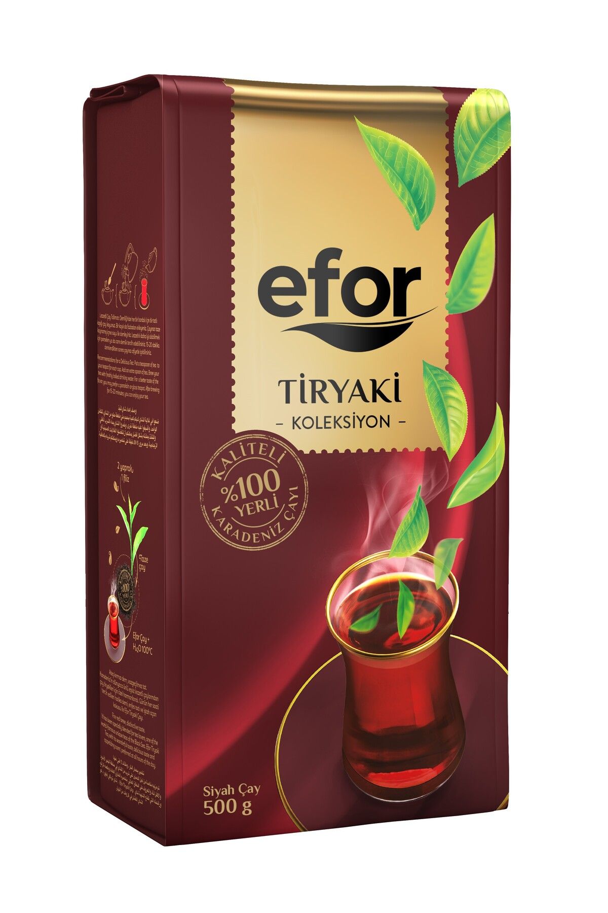 Efor Tiryaki Dökme Siyah Çay - 500 gr