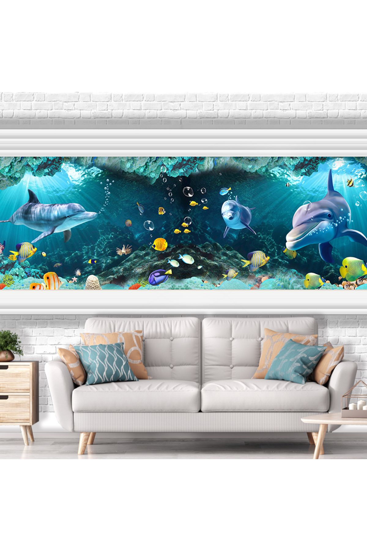 dreamwall Duvar Akvaryumu Desenli Isı Ve Ses Yalıtımlı Sağlıklı Tekstil Duvar Kağıdı