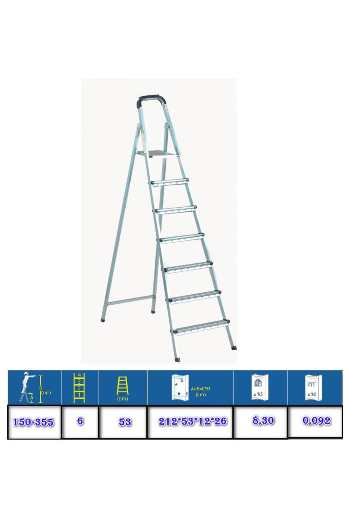 Zigana 6+1 Basamaklı Profil Galvanizli Standart Merdiven