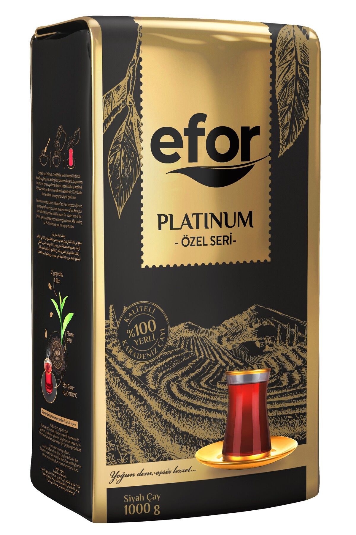 Efor Platinum Özel Seri Dökme Siyah Çay - 1.000gr (1kg)