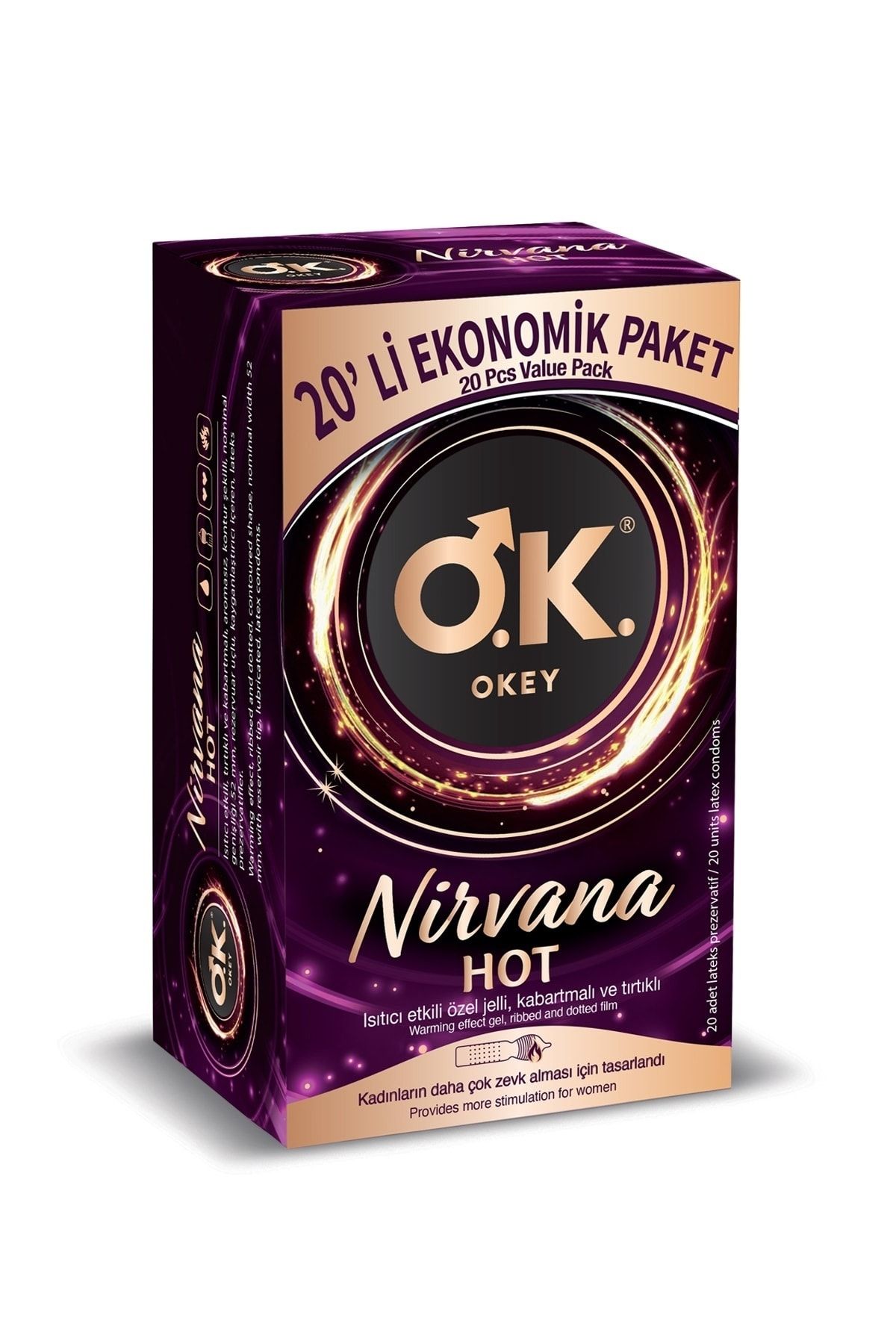 Okey Nirvana Hot Ekonomik 20'li Prezervatif