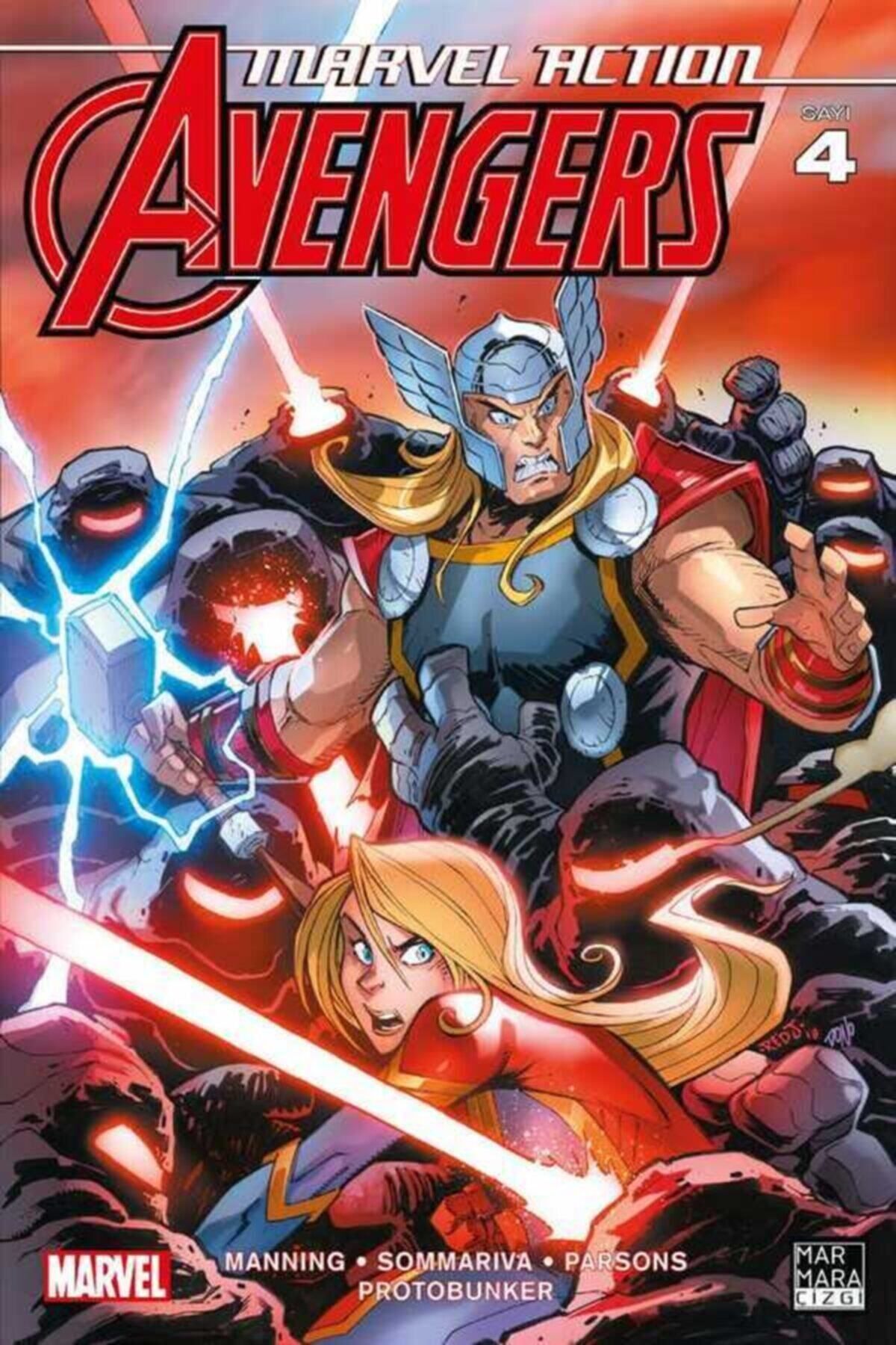 Marmara Çizgi Yayınları Marvel Action Avengers Sayı 4