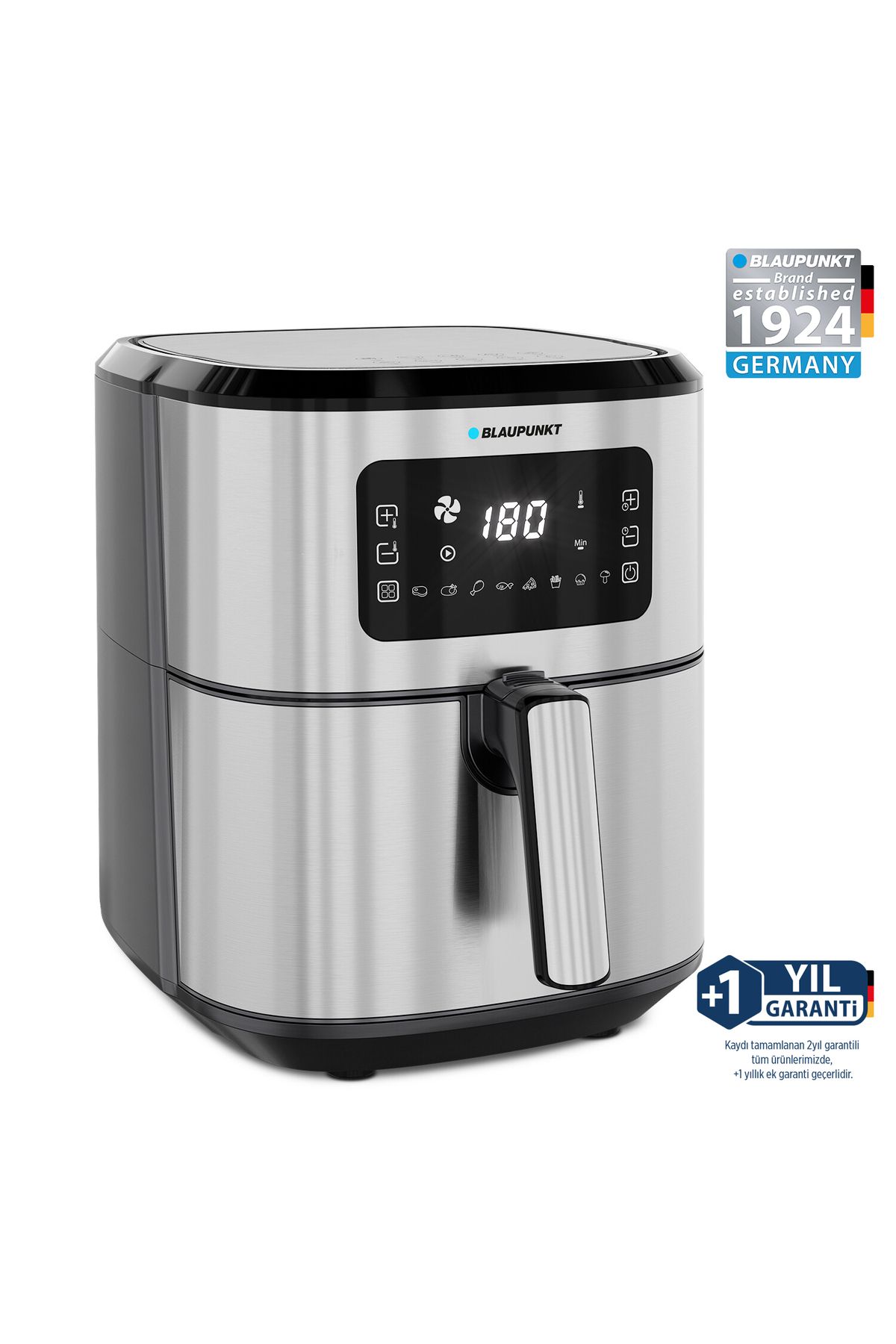 Blaupunkt D4550 Taste Master Tek Hazneli Dokunmatik 5.5 Litre Air Fryer Fritöz 1700W Gri