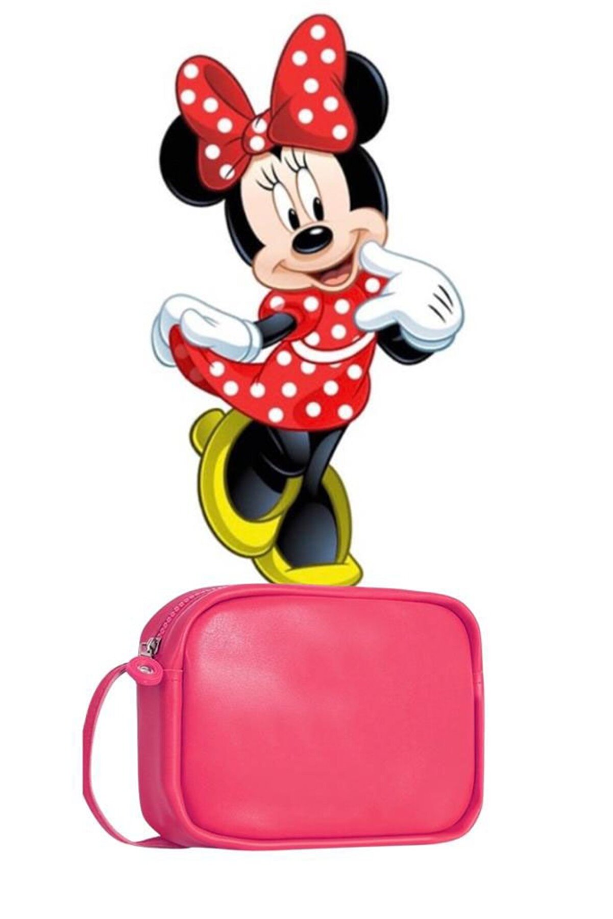 ylz Mini Urban, Fermuarlı Ve Ayarlanabilir Askılı Pembe Kadın Yan Omuz