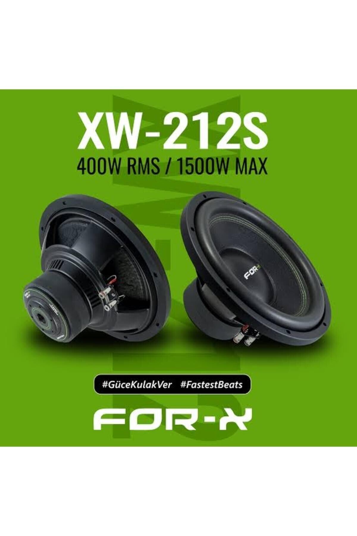 FORX5 Forx Xw-212 30cm Subwoofer 1500wat 400rms Siyah Dikişlidir Tek Bobin Bass