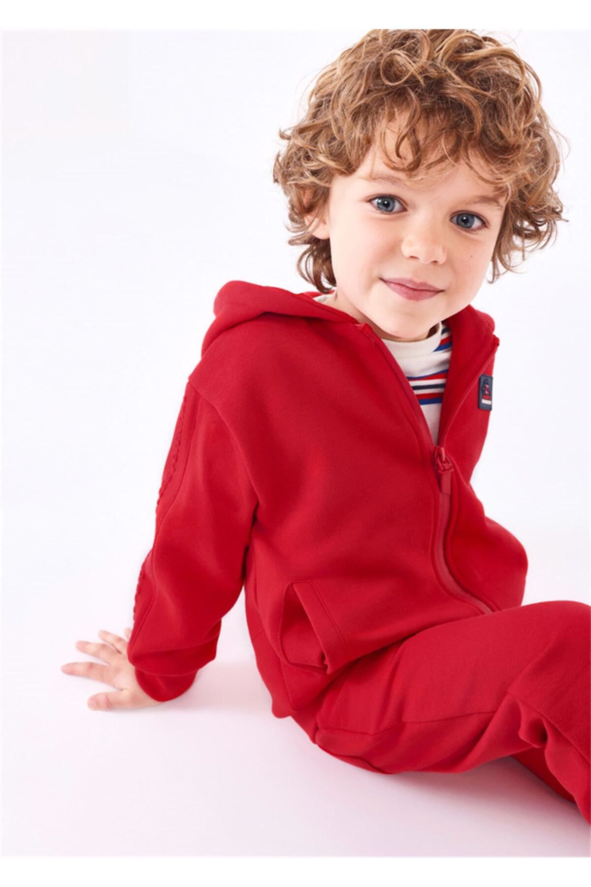 Mayoral Erkek Çocuk Kapüşonlu Ceket Kırmızı 4444