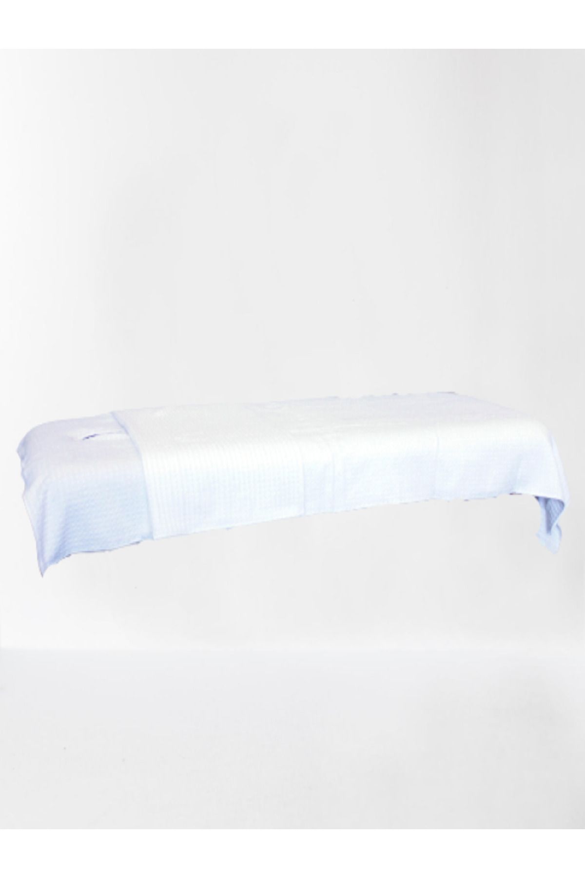 Bol Ticaret Tekstil Outlet Masaj Yatağı Havlusu 100x210 Cm Özel Tasarım Desenli Beyaz