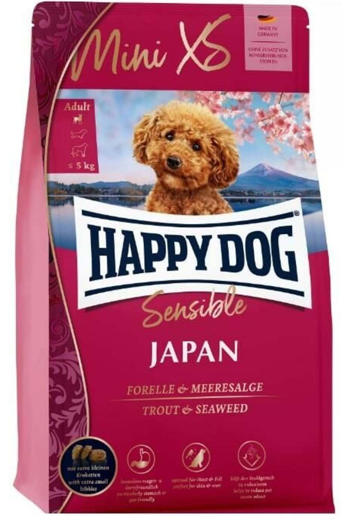 Happy Dog Mini Xsmall Japan Küçük Irk Yetişkin Köpek Maması 1,5 Kg