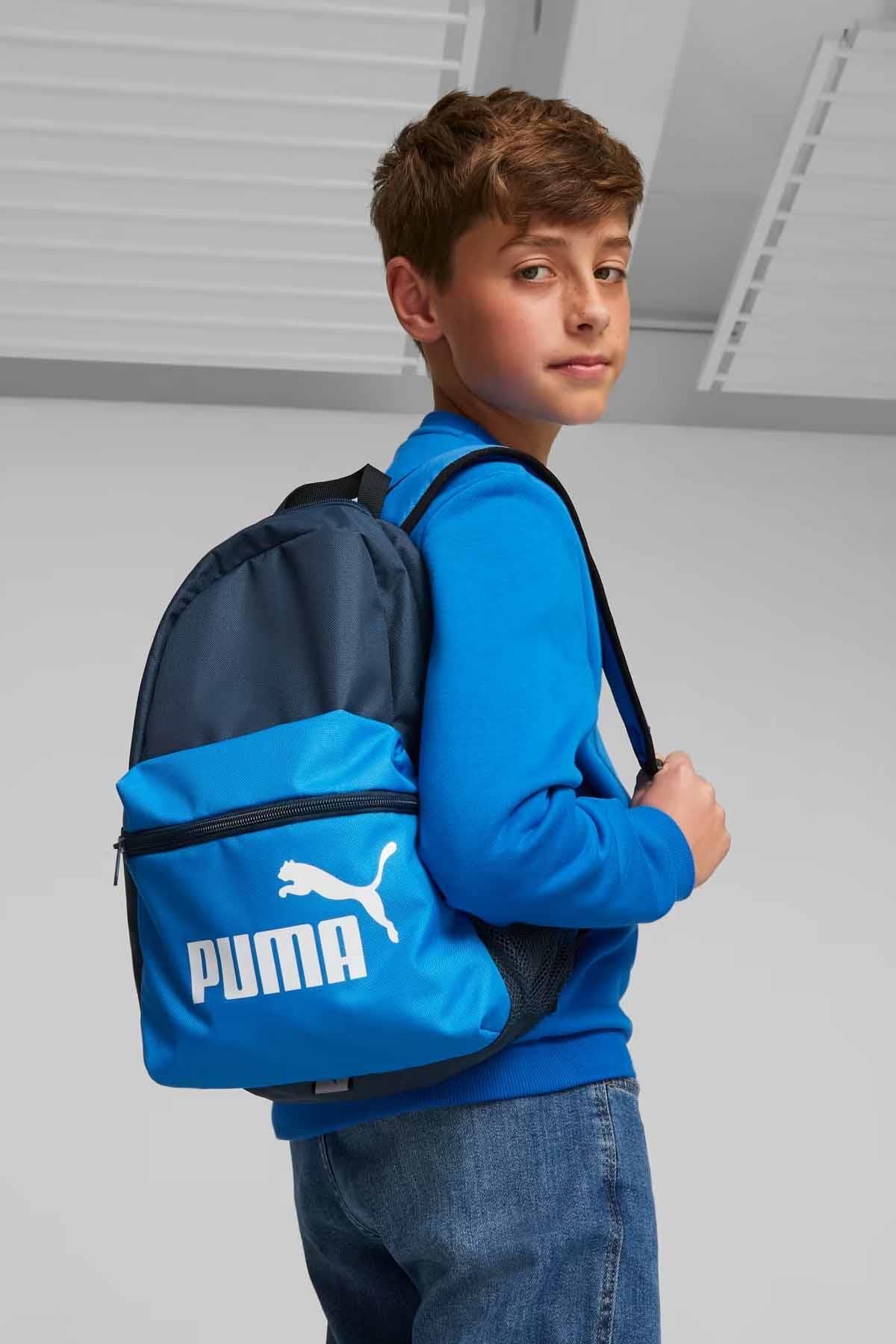 Puma Phase Small Backpack 25x12x36cm, 13L Unisex Sırt Çantası 079879-02 MAVİ