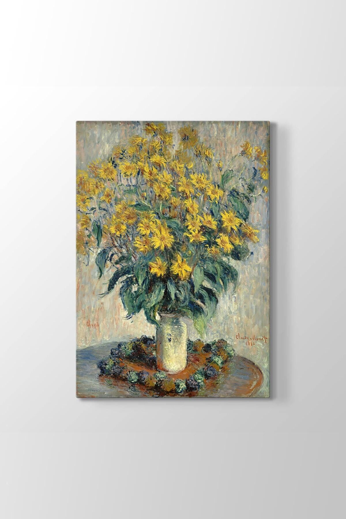 Şehzat Claude Monet - Kudüs Enginar Çiçekleri Tablosu