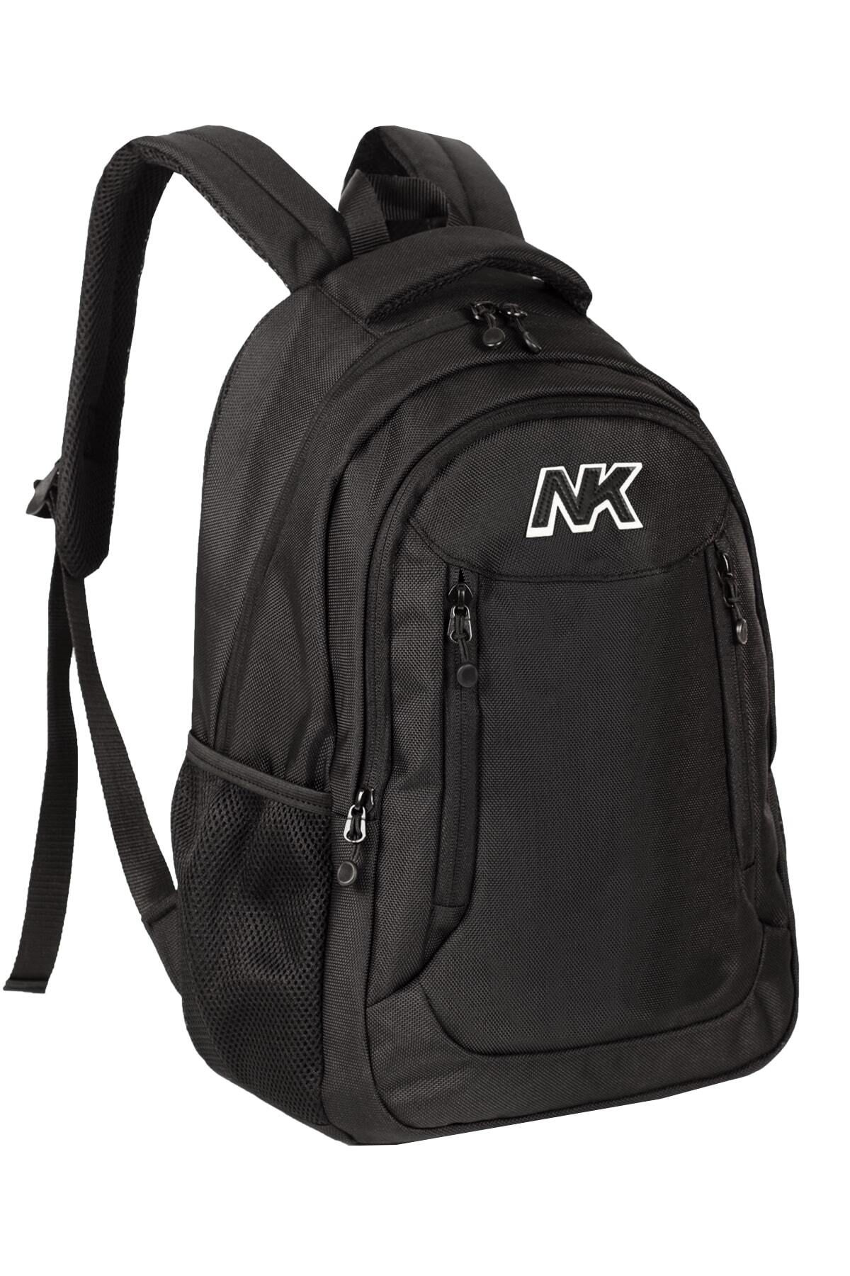 Miracle NK-9005 seyahat ve okul çantası siyah sırt çantası lise ve ortaokul çantası