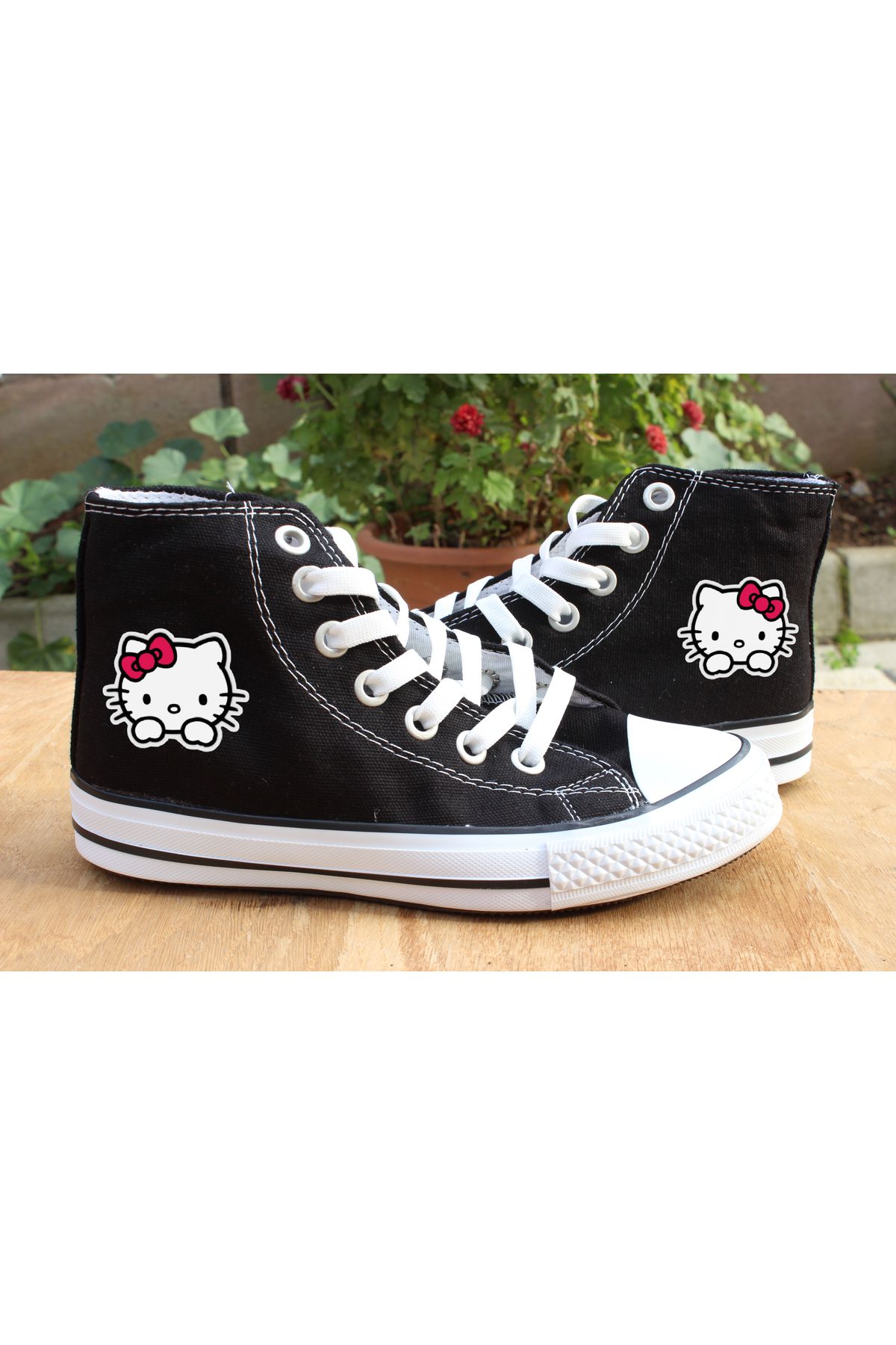BİCRAFT Hello Kitty Unisex Siyah Kanvas Sneaker