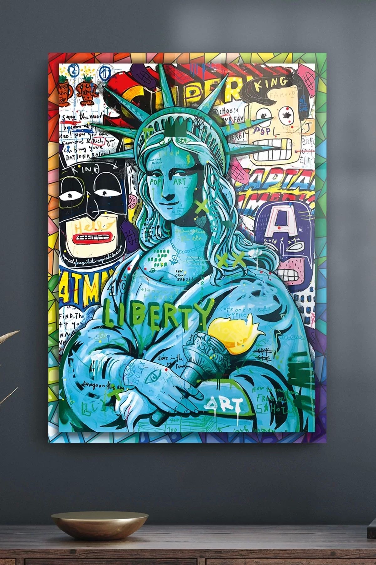 Decovetro Cam Tablo Pop Art New York 50 X 70 Cm