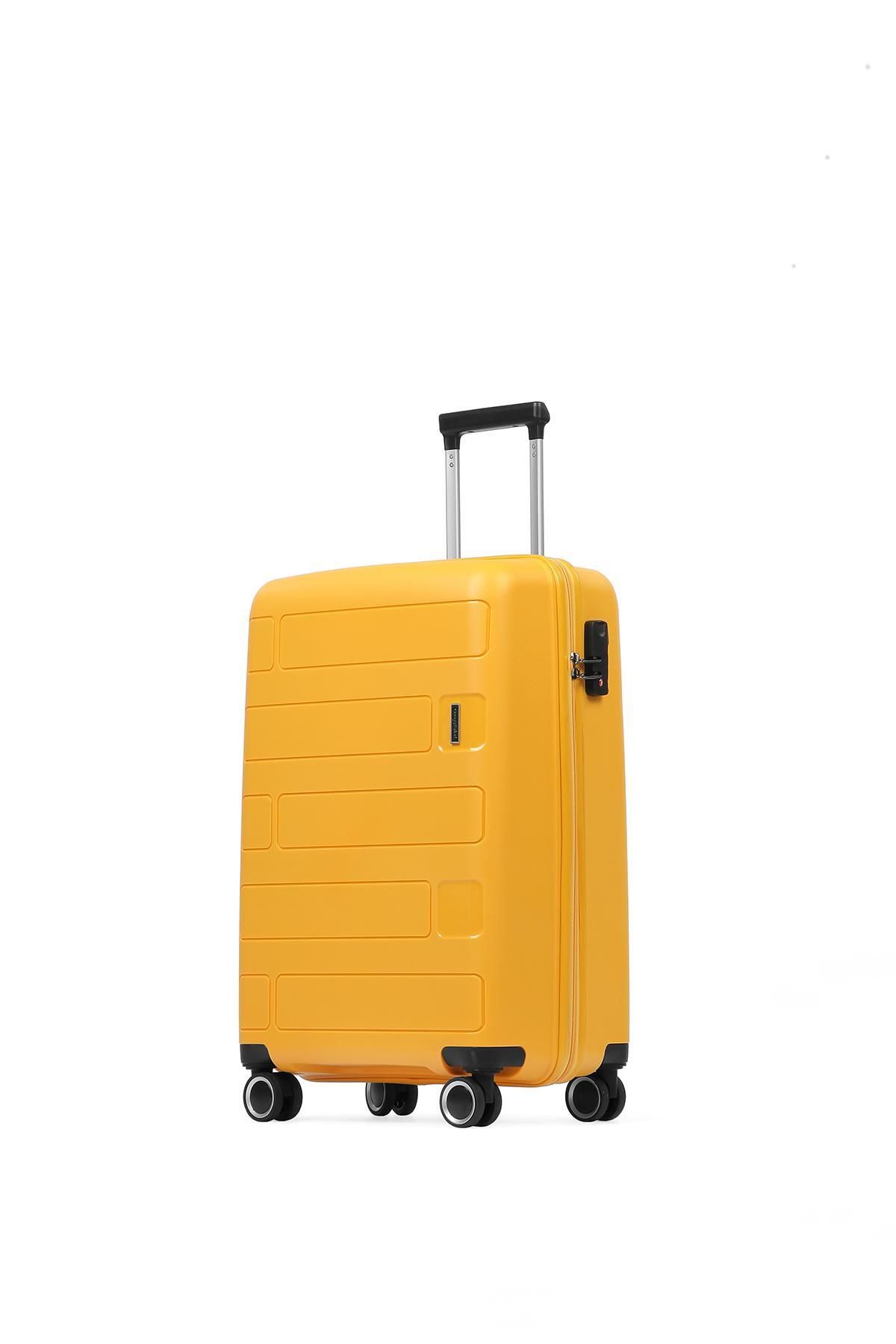 Cengiz Pakel Polipropilen Kabin Boy Valiz - 232cp102 - Sarı