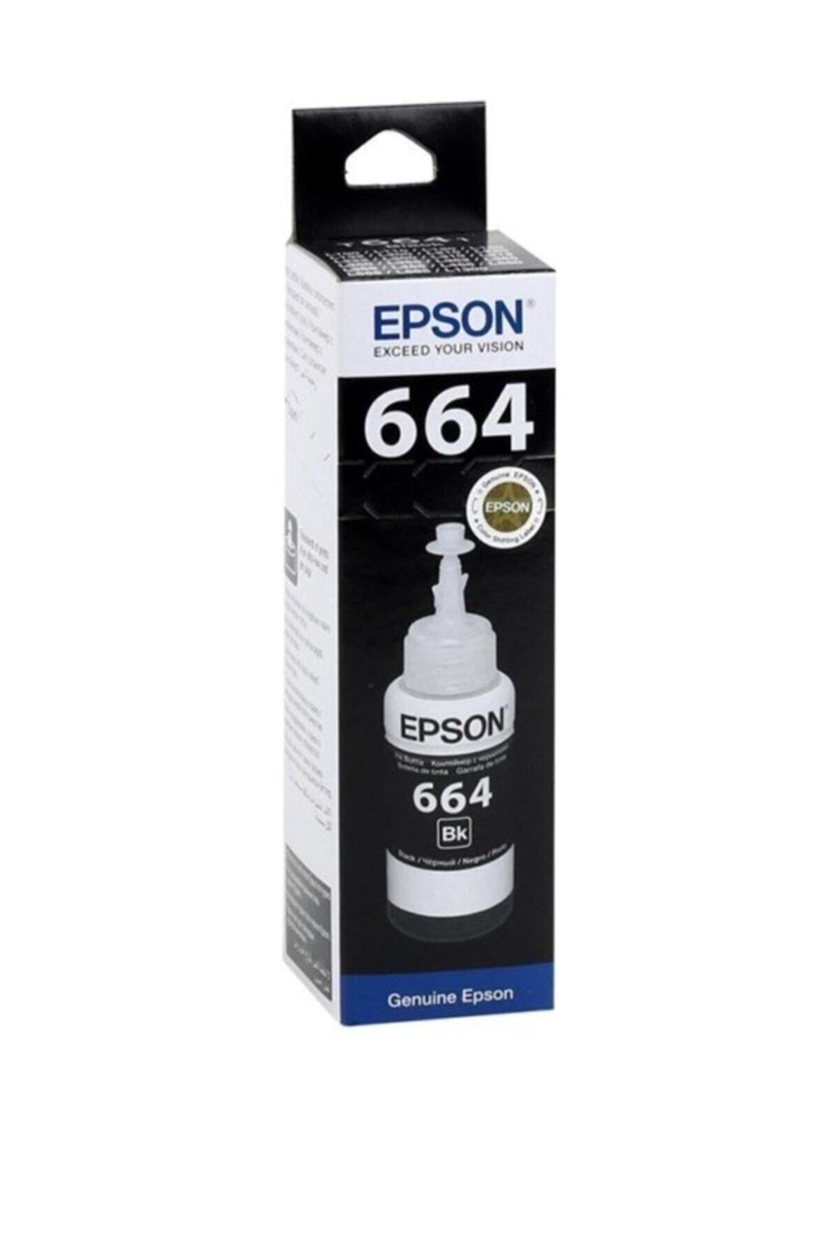 Epson T6641 Orjinal Siyah Mürekkep L100-200-120-l1300-l110-l300-l455(70ml)