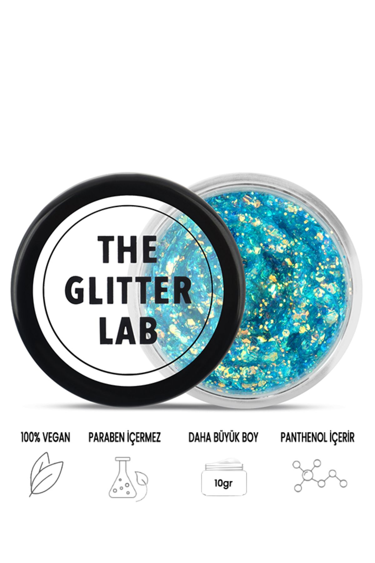 The Glitter Lab Jel Formlu Parlak Glitter - Mermaid