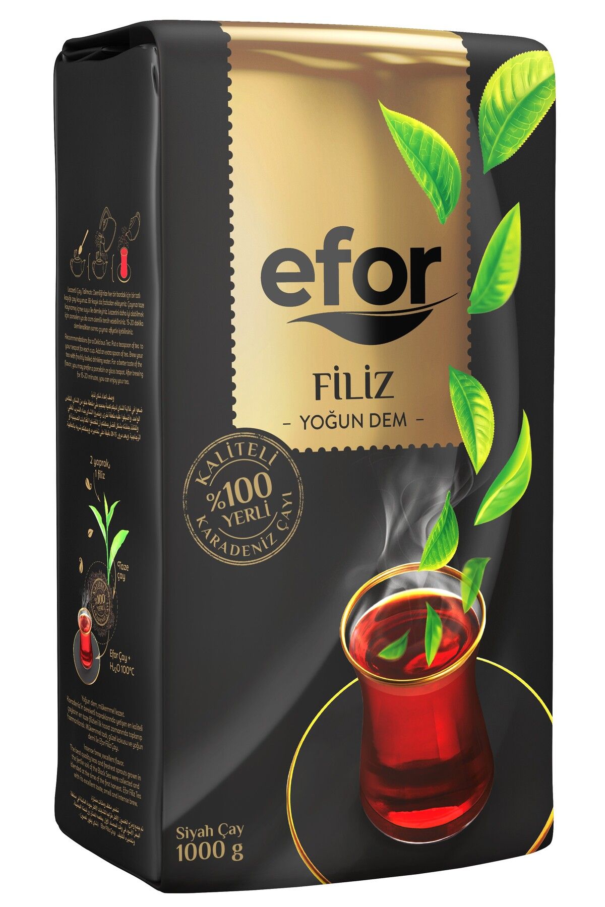 Efor Filiz Dökme Siyah Çay - 1000gr