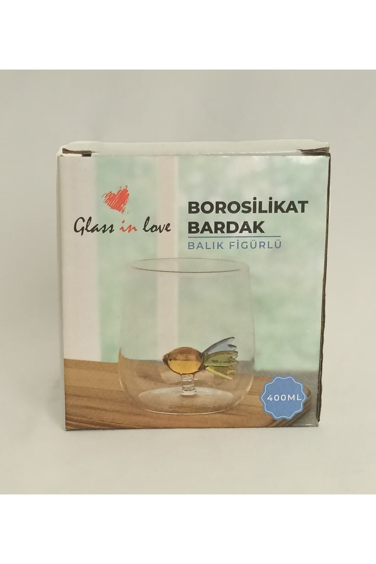 Glass In Love Balık Figürlü Borosilikat Bardak