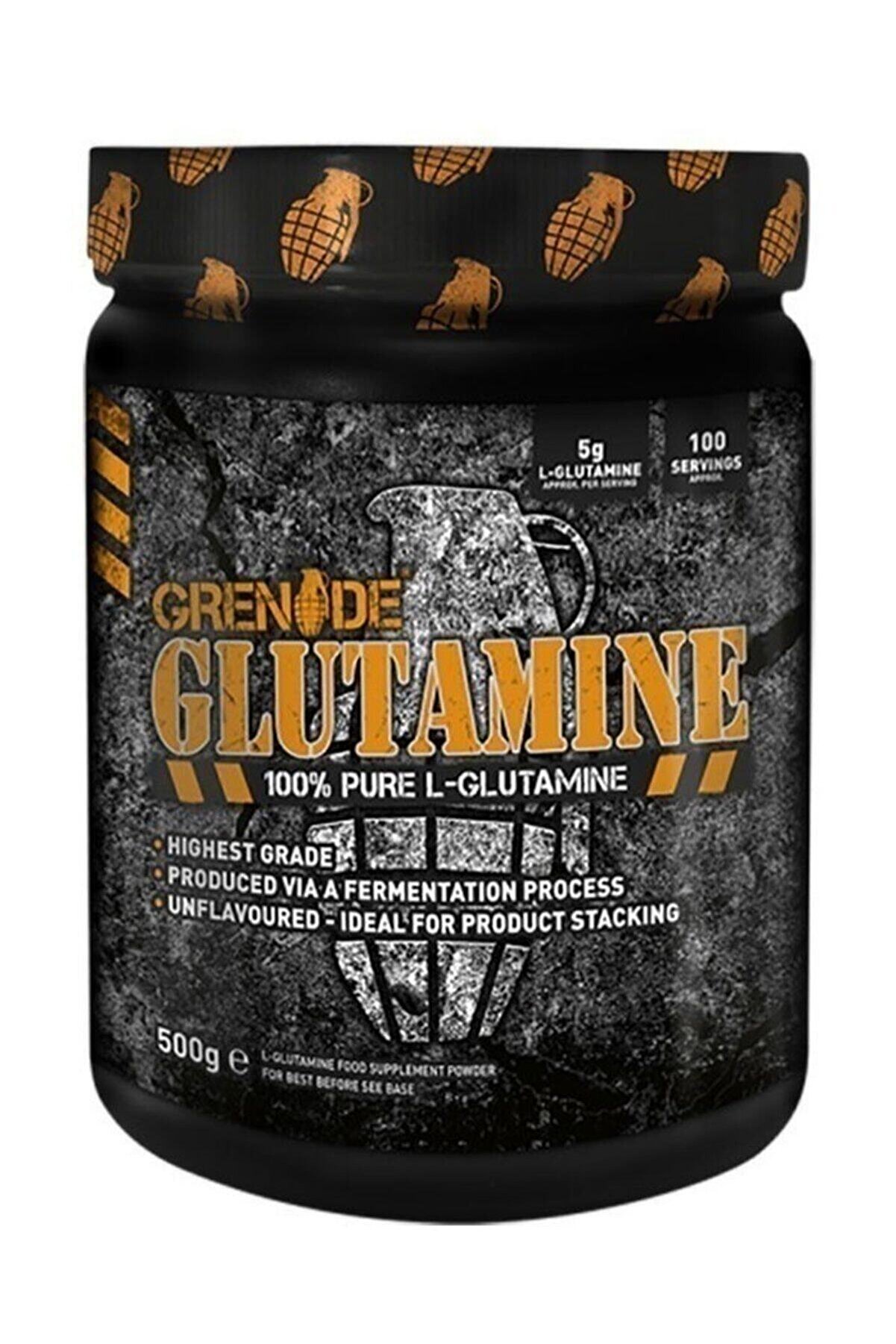 Grenade Pure L-glutamine Powder 500 gr 100 Porsiyon Saf Glutamin