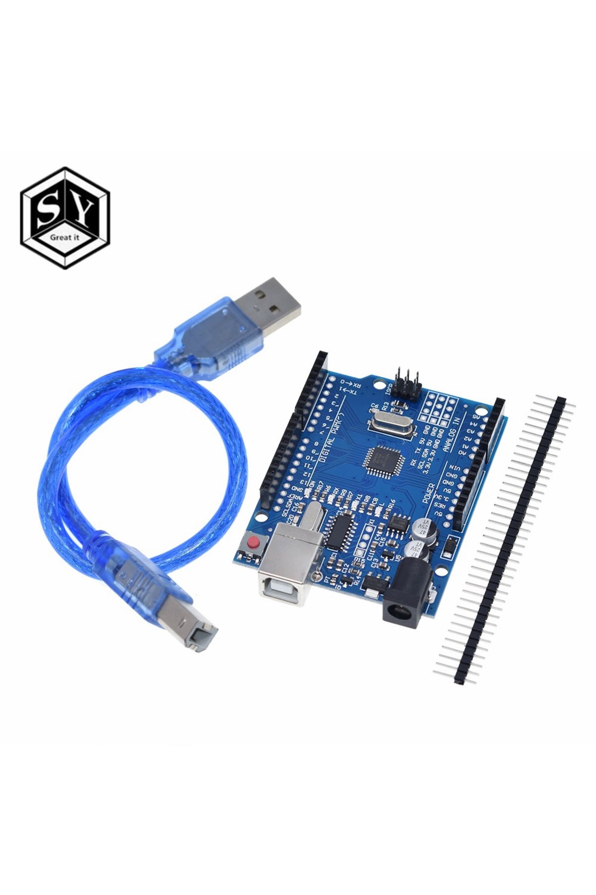 Arduino UNO R3 CH340G + MEGA328P Uyumlu  çip 16Mhz + USB kablosu