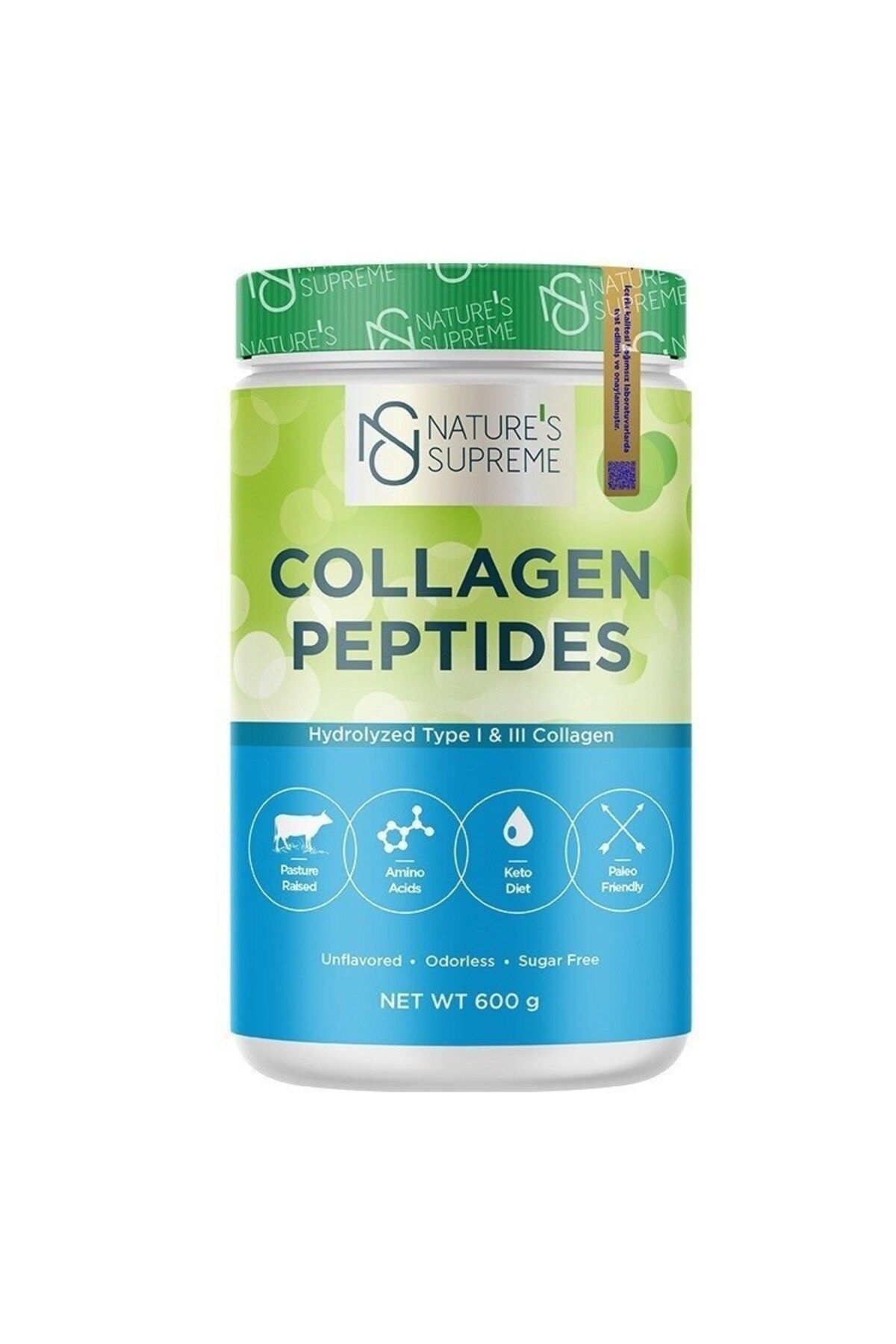 Natures Supreme Collagen Peptides Powder 600 Gr
