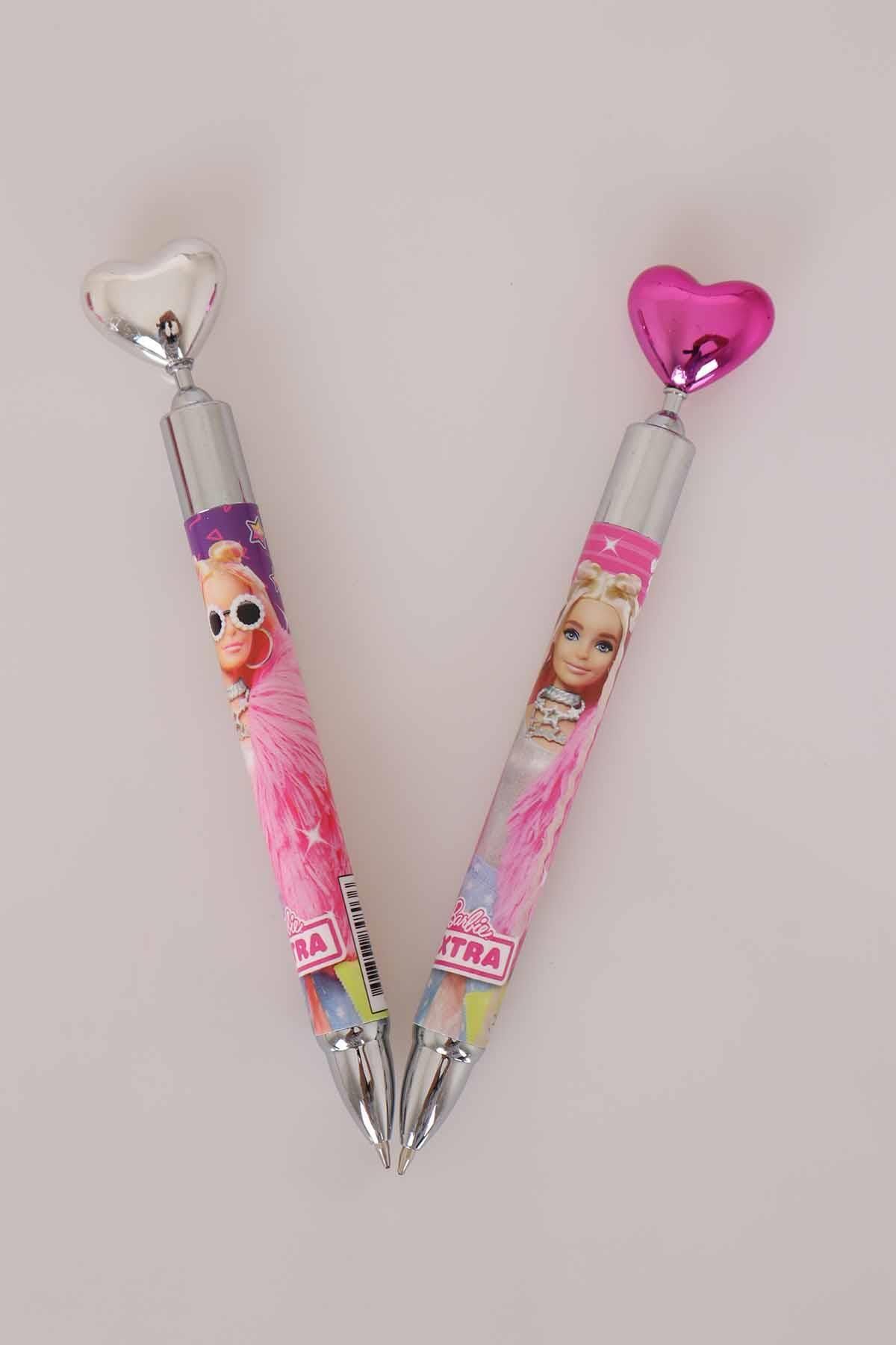 Barbie Lisanslı Kalp Başlıklı Versatil Uçlu Kalem 0.7 Mm