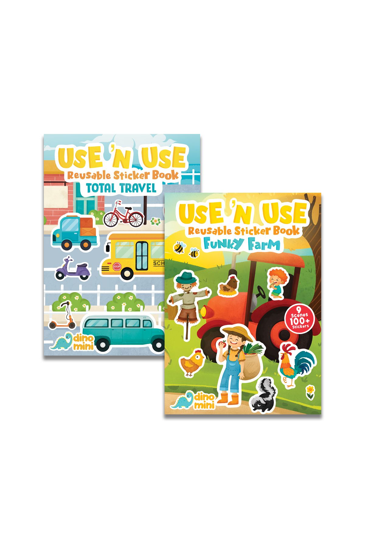 Neobebek Use 'n Use Sticker Book Seti (2 TÜKENMEYEN STİCKER ÇIKARTMA KİTABI)