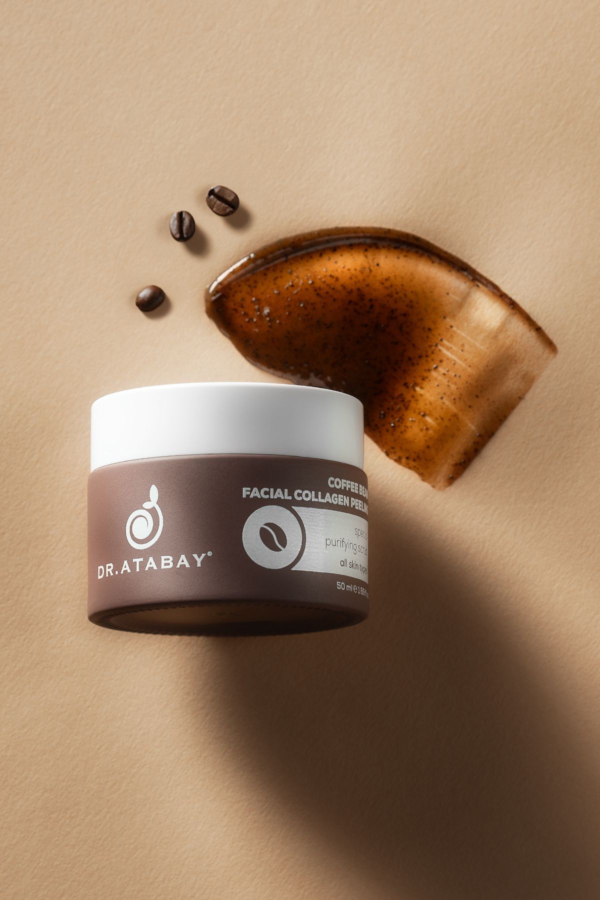 Dr Atabay Kolajenli Kahve Çekirdeği Yüz Peeling (50 ml) / Coffee Bean Facial Collagen Peeling (50 ml)