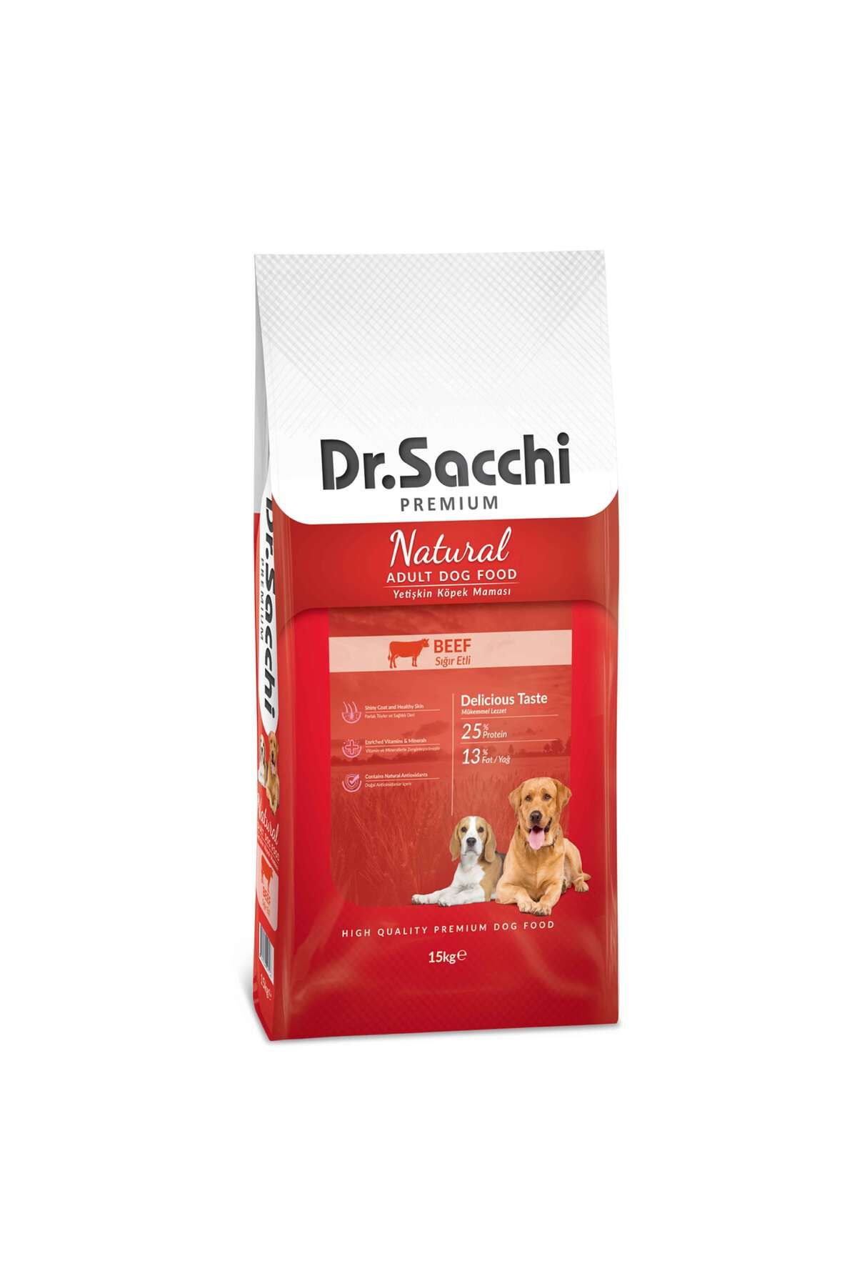 Dr. Sacchi Sığır Etli Yetişkin Köpek Maması 15 Kg