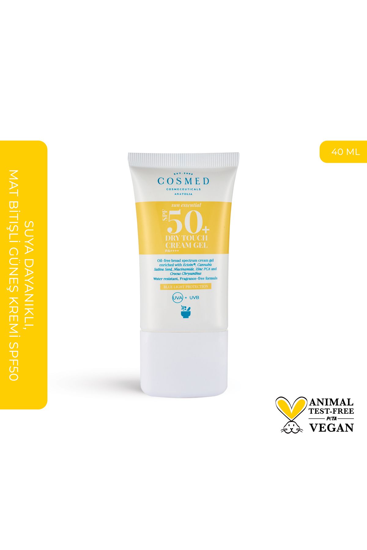 COSMED Sun Essential Dry Touch Cream Gel Spf 50+ 40 ml