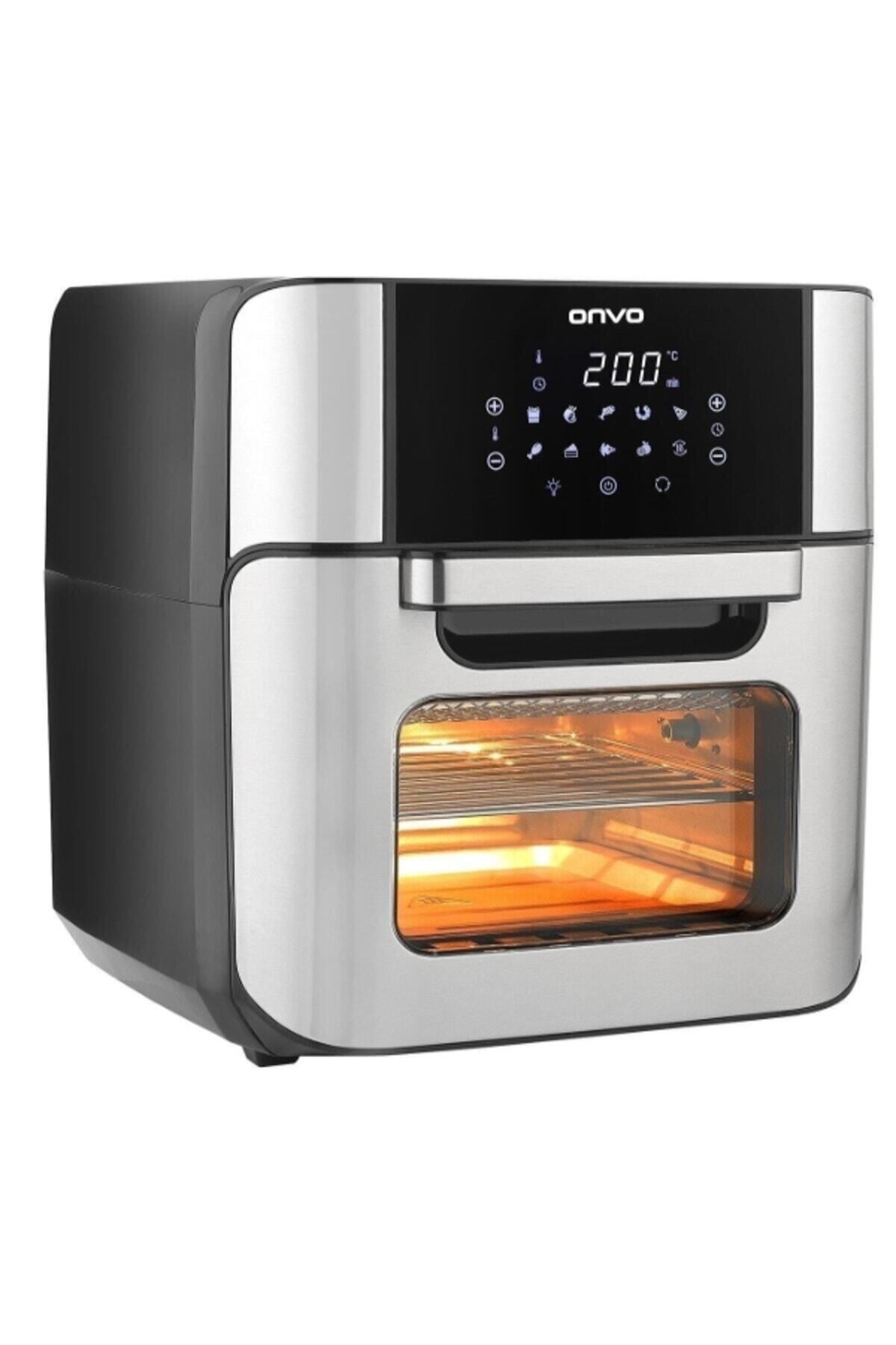 ONVO Çok Fonksiyonlu 12Lt Yağsız Fritöz Airfryer