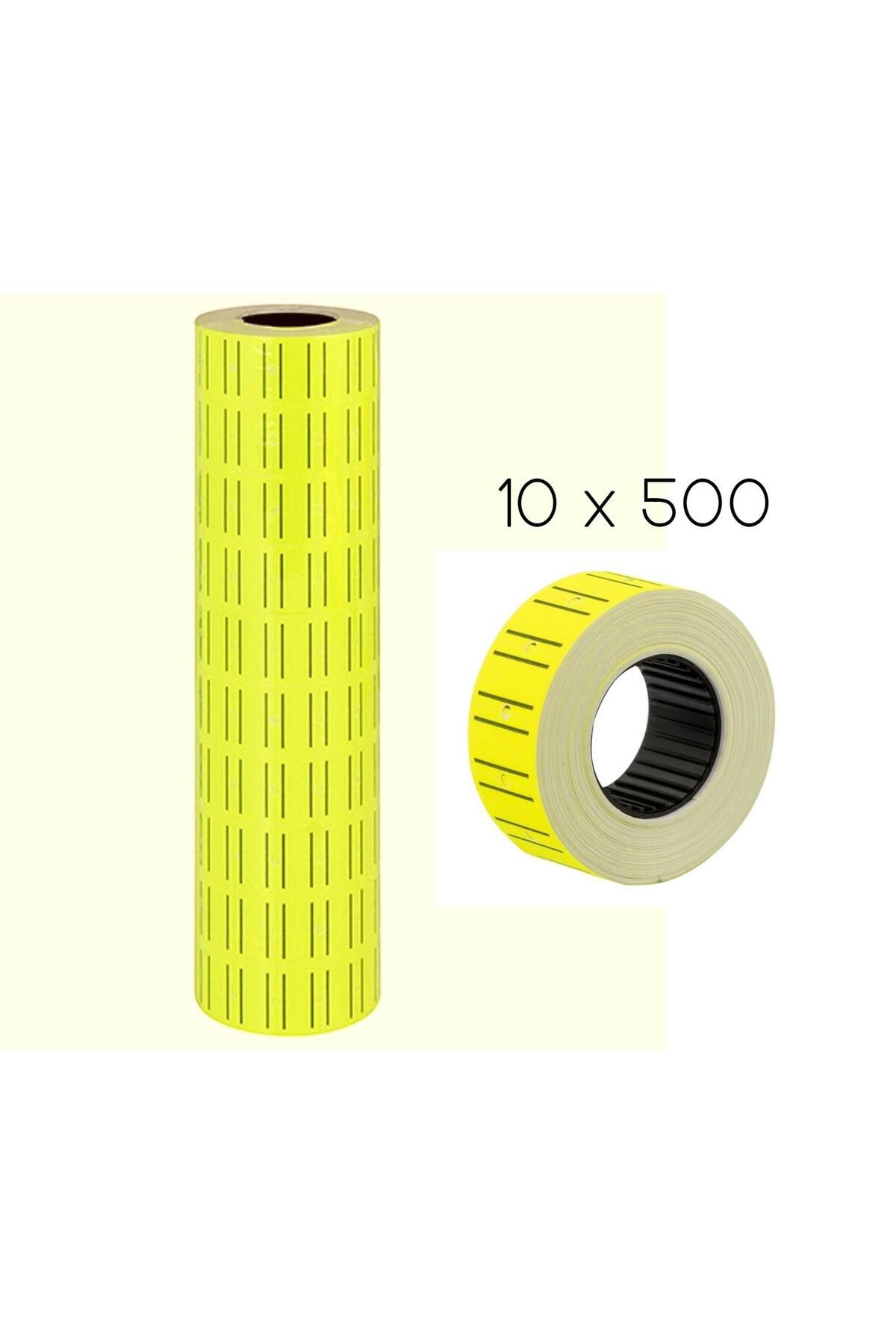 Linea Fiyat Etiketi 500 lü 10 Rulo- Neon Sarı