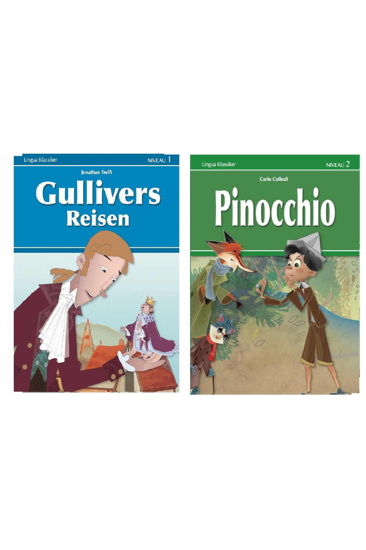 Lingua Yayınevi Gullivers Reisen Pinochio - Almanca Hikaye Kitabı 1. Ve 2. Seviye - 34 Er Sayfa