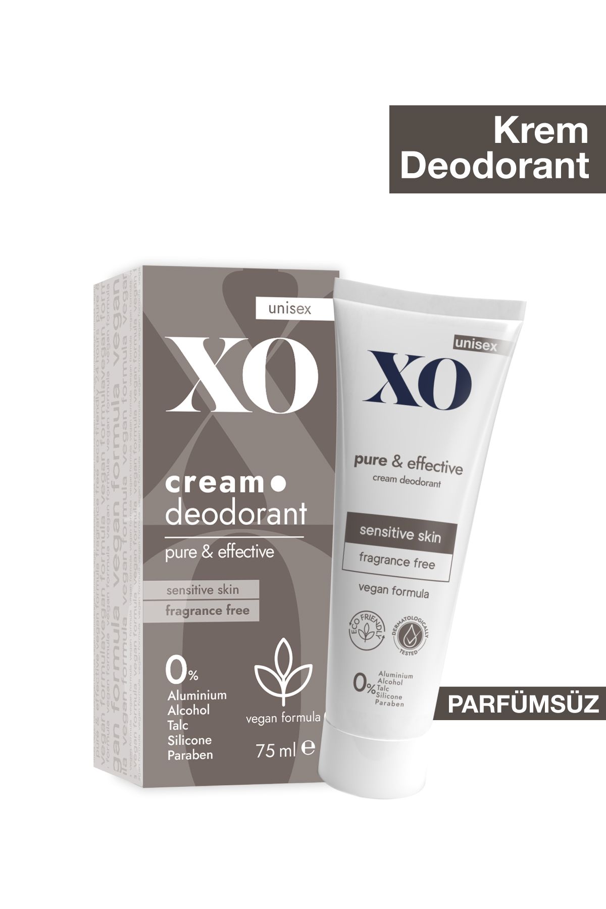 Xo Pure Effective Parfümsüz Krem Deodorant 75 ml