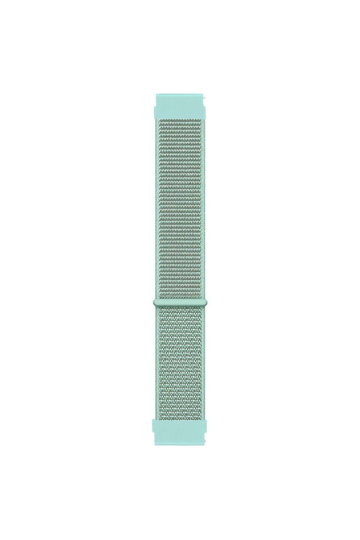 Microsonic Samsung Galaxy Watch 6 40mm Hasırlı Kordon Woven Sport Loop Mint Yeşili