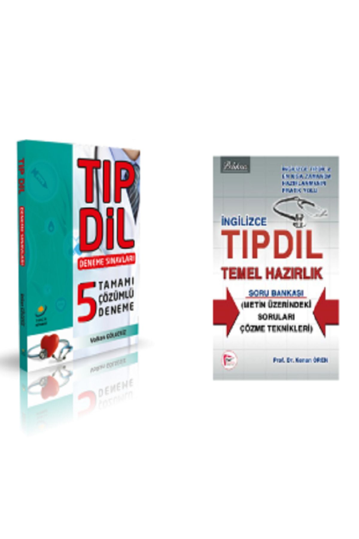 Pelikan Kitapevi TIPDİL Çözümlü 5 Deneme Sınavları - Volkan Gölgesiz& İngilizce Tıpdil Temel Hazırlık Soru Bankası