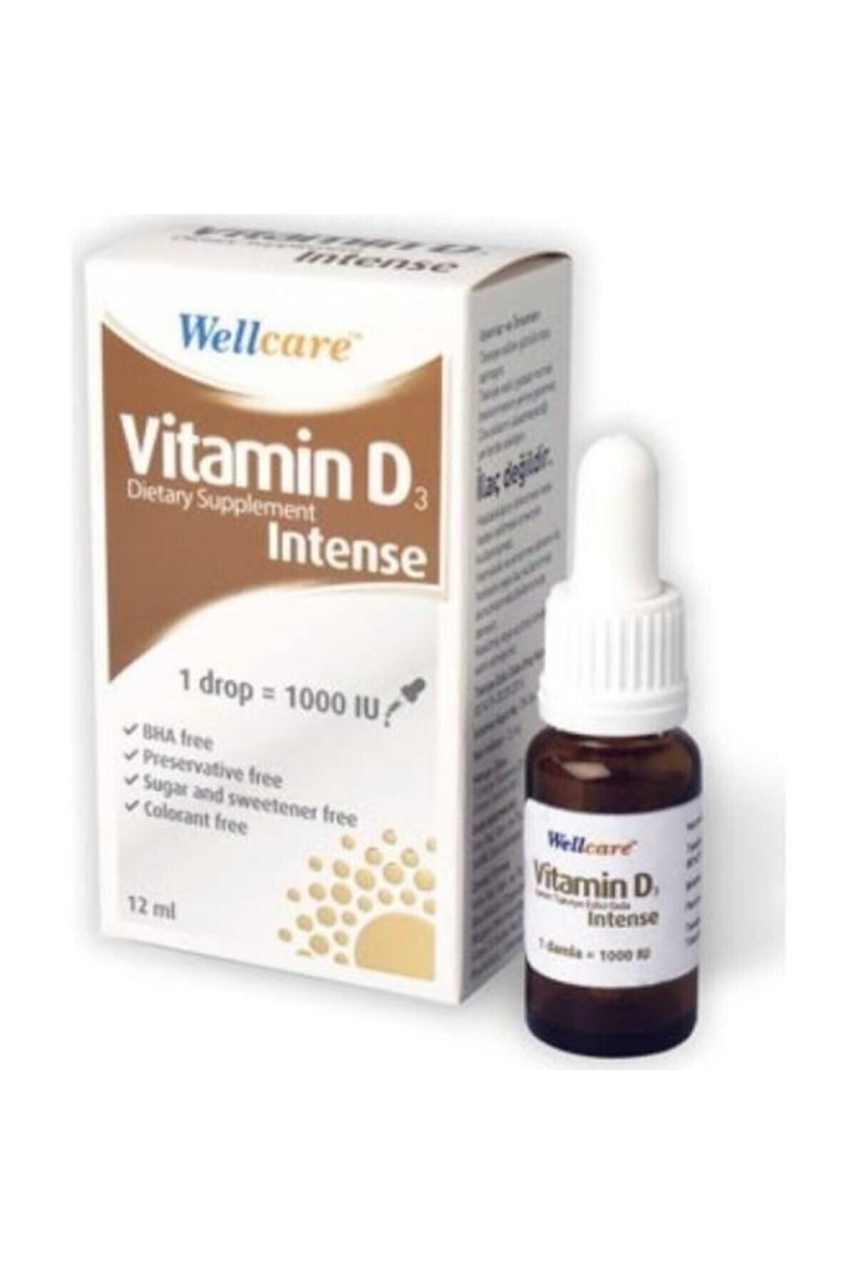 Wellcare Vitamin D3 Intense 1000 Iu 12 ml Damla