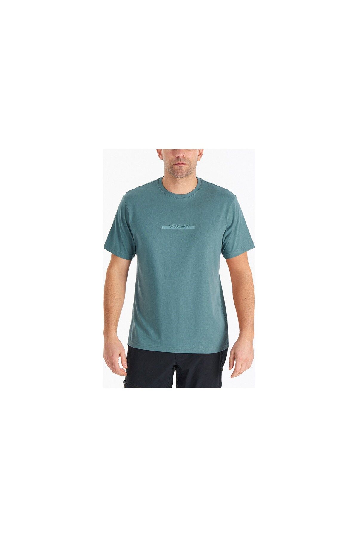 Columbia Csc M Bar Splıt Graphıc Ss Tee Erkek Kısa Kollu T-shirt Metal Yeşil Cs0121-346